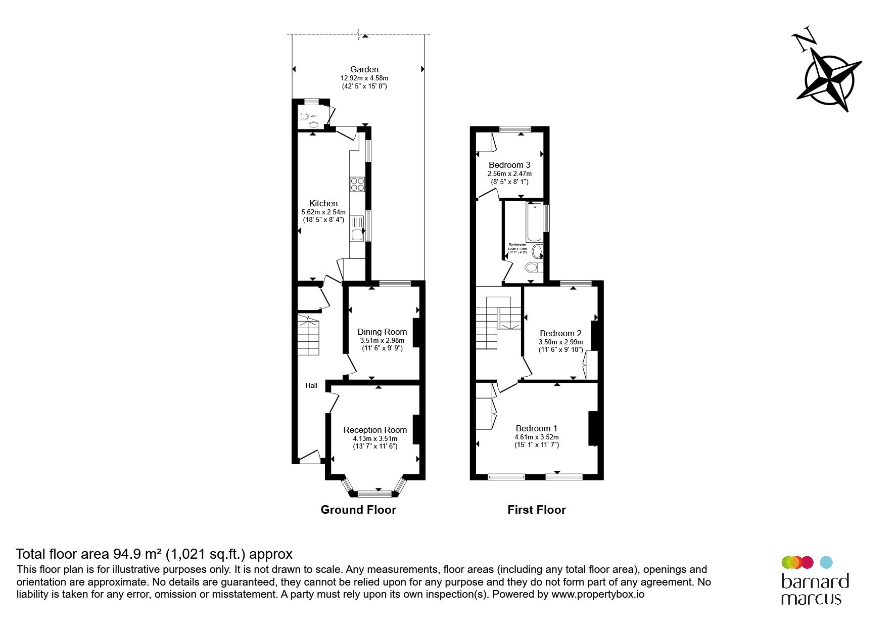 99, Trevelyan Road, London floorplan