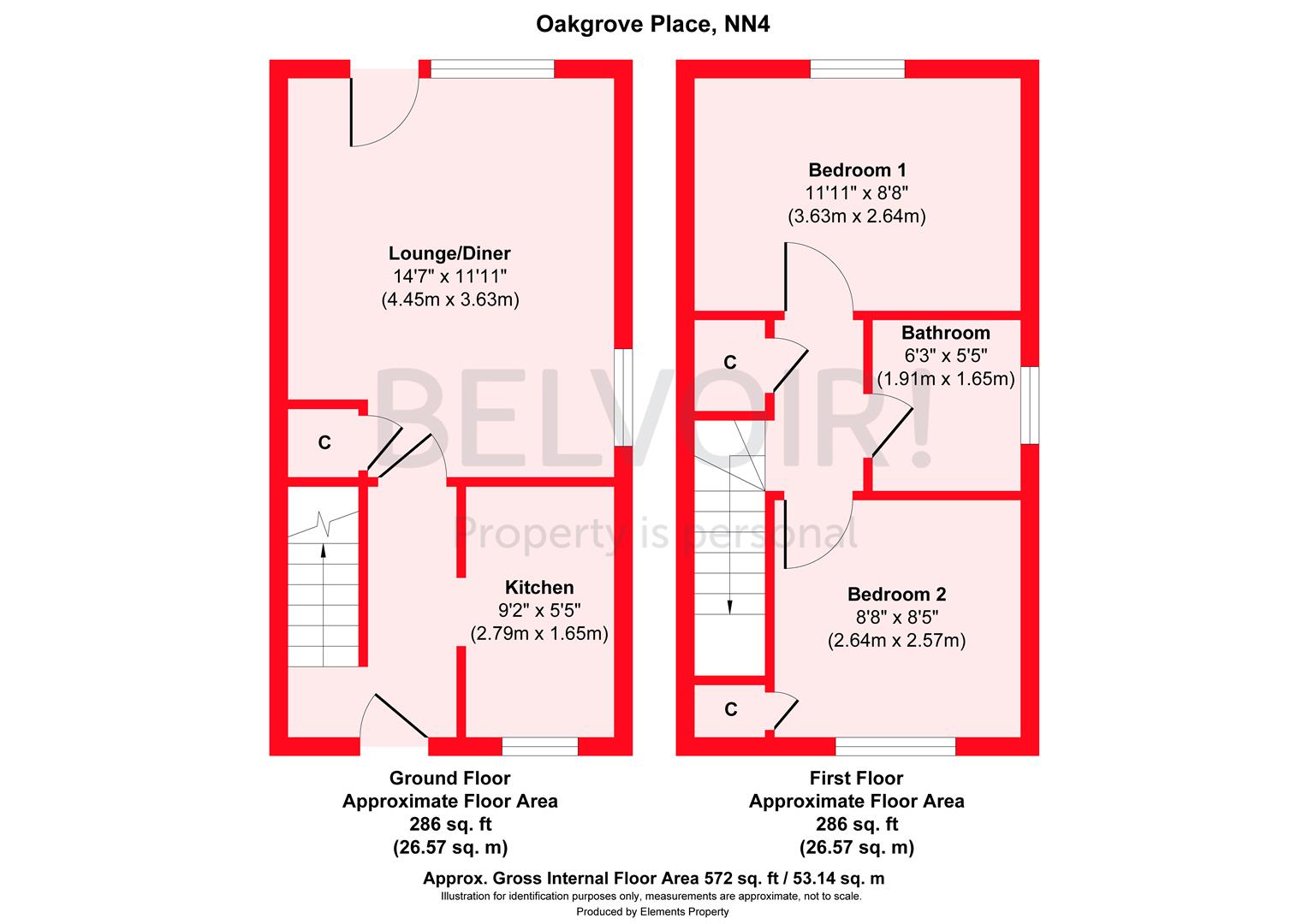 27, Oakgrove Place, Northampton floorplan