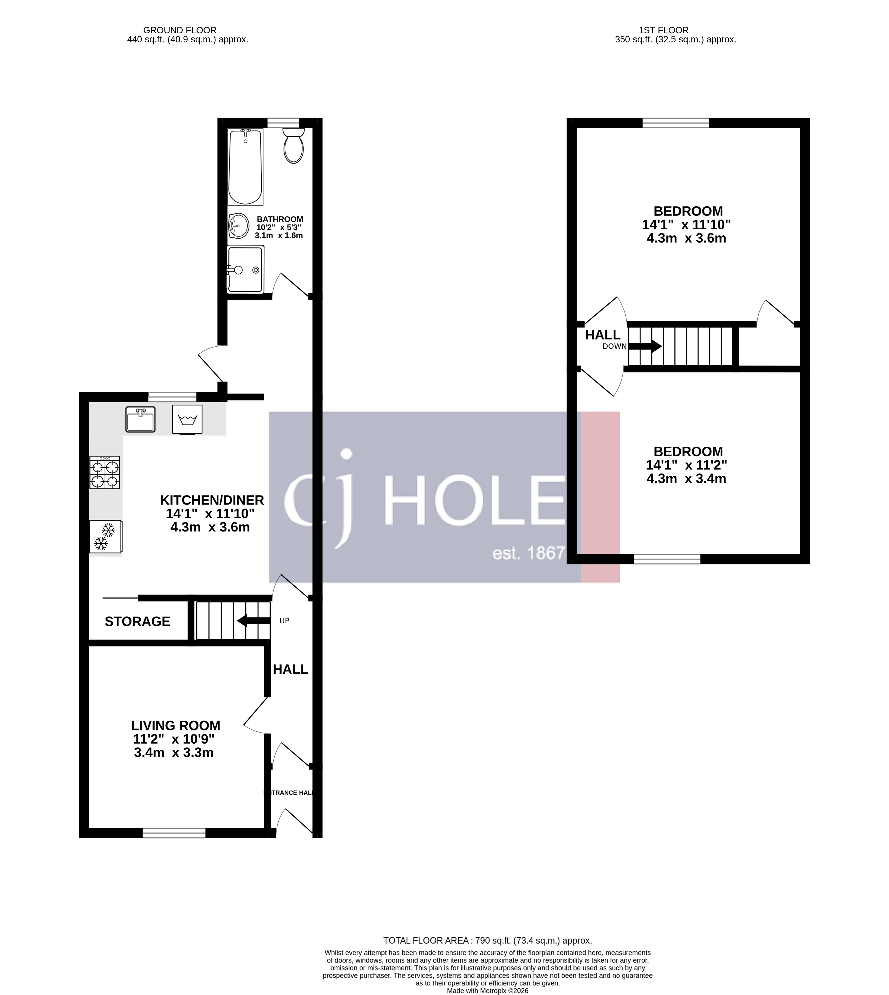 168, Hanham Road, Gloucestershire floorplan