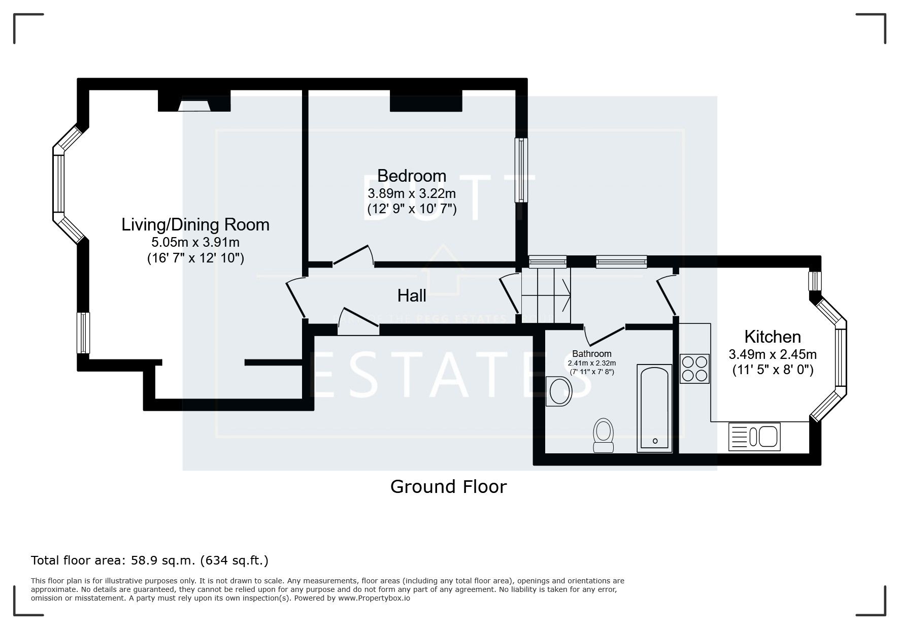 Flat 3, 43 Haldon Road, Exeter floorplan