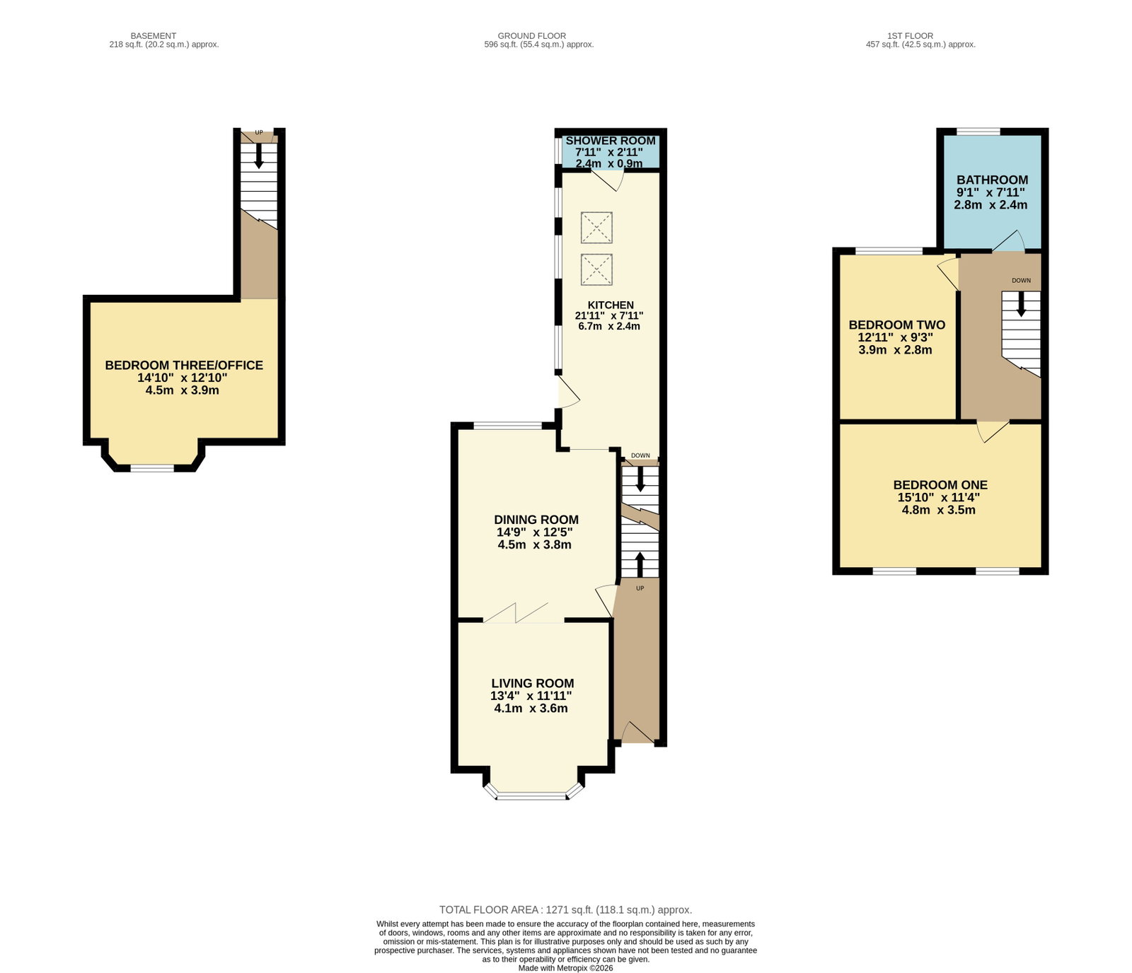 72, Navigation Road, Altrincham floorplan