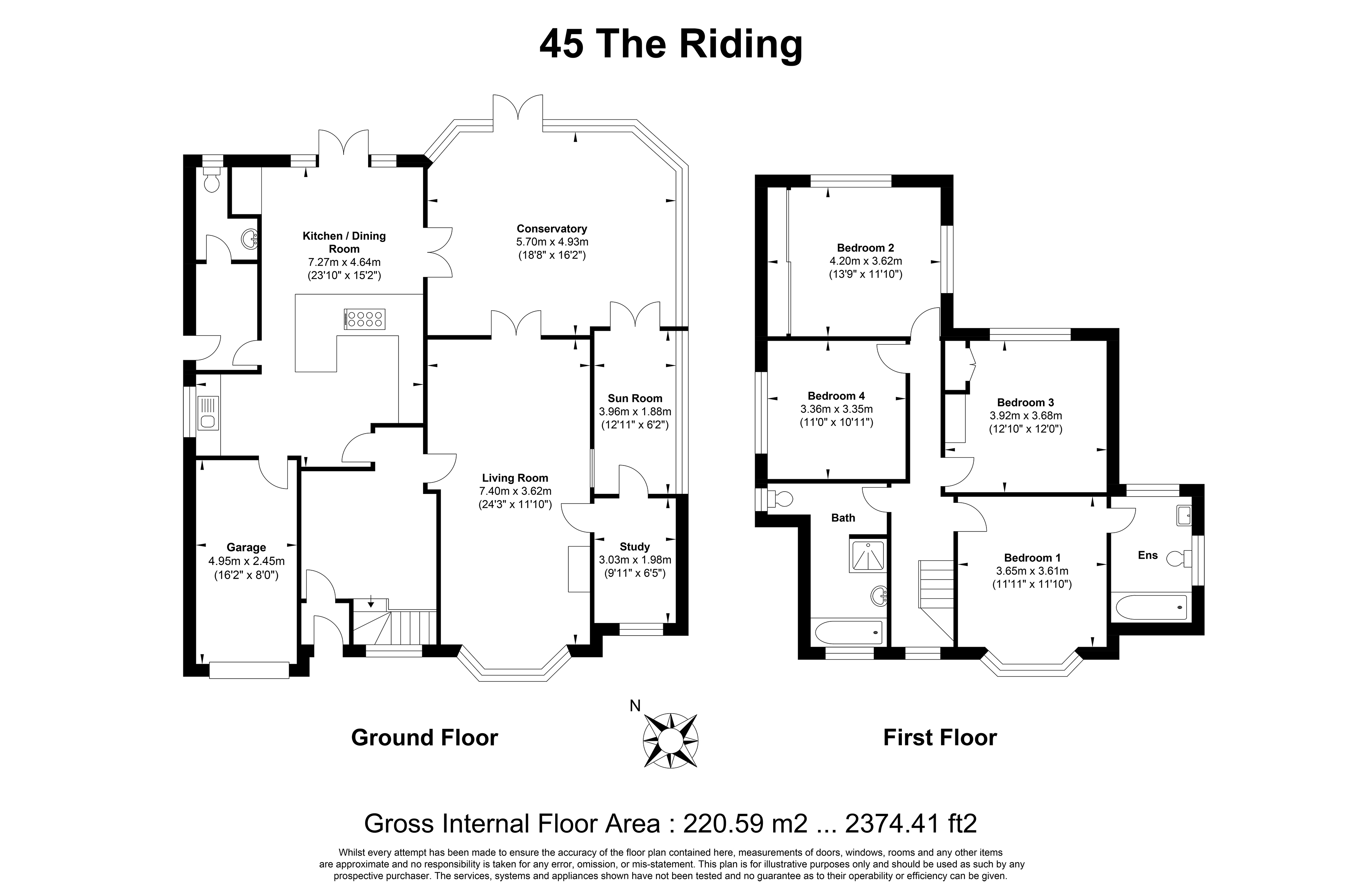 The Riding, Surrey floorplan