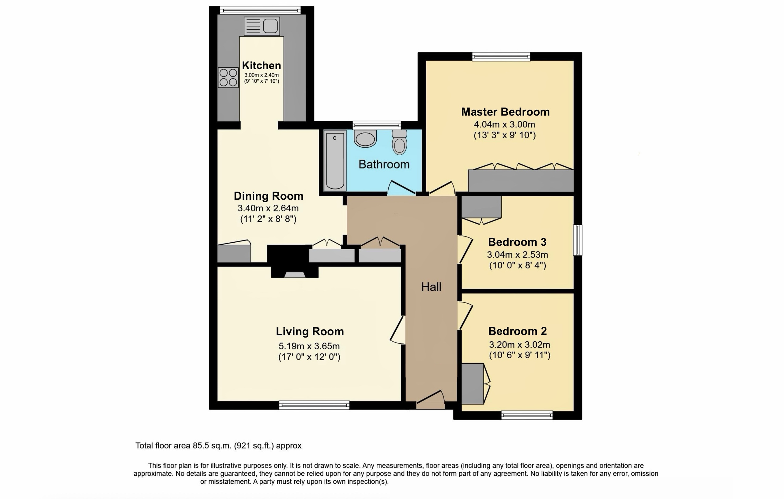Conifers, New Road, Taunton floorplan