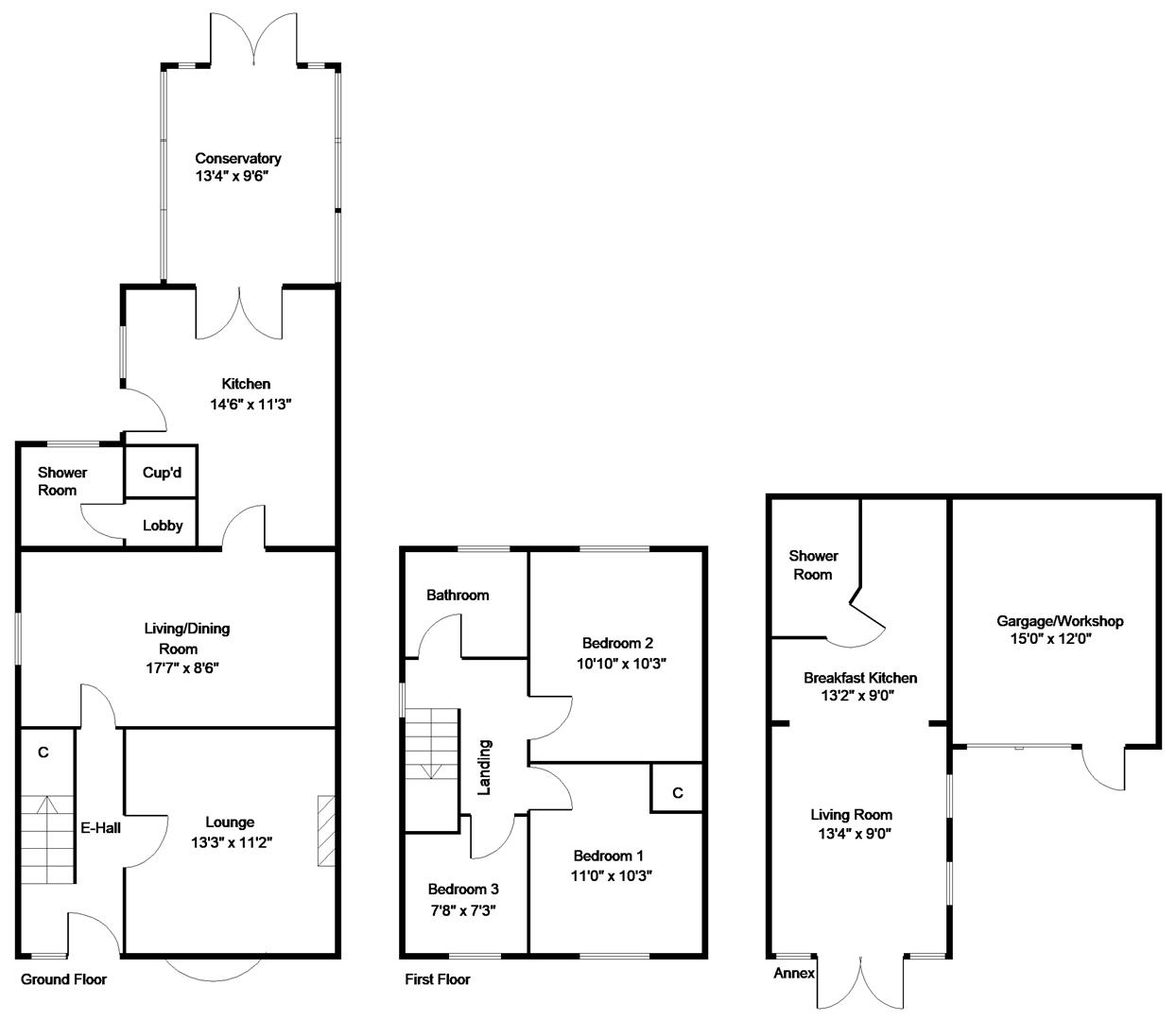 33, Hall Villa Lane, Doncaster floorplan