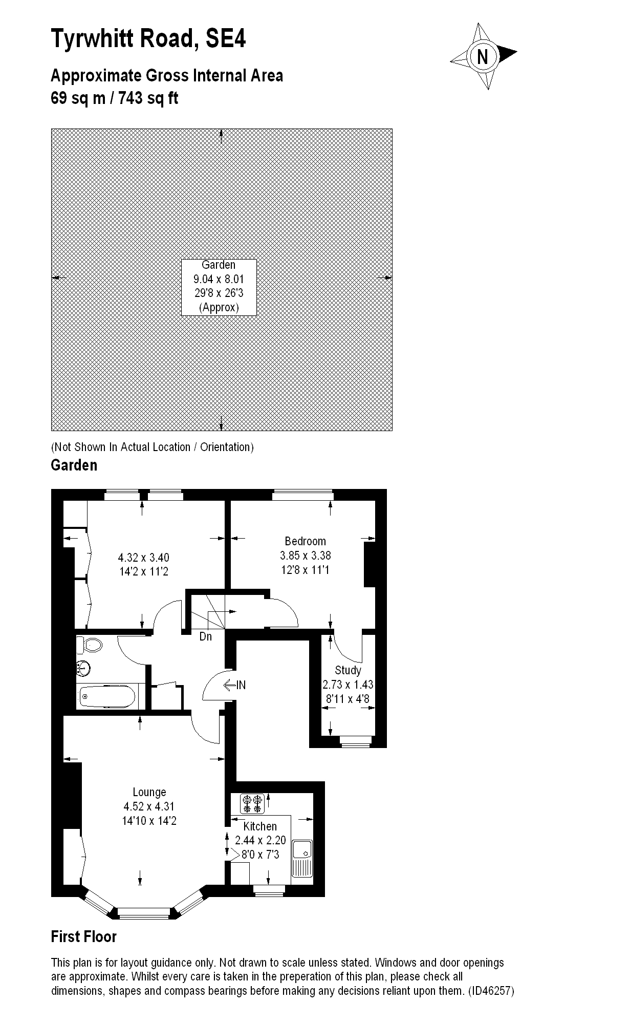 2 Bedrooms Flat to rent in Tyrwhitt Road, London SE4