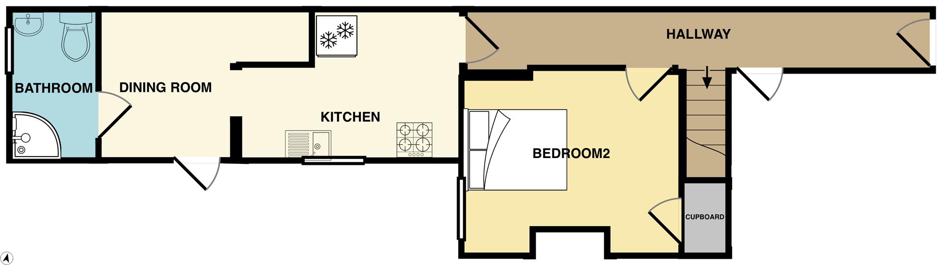 Room 2, 45, Albert Road, West Drayton floorplan