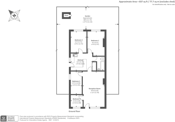 519, Staines Road West, Ashford floorplan