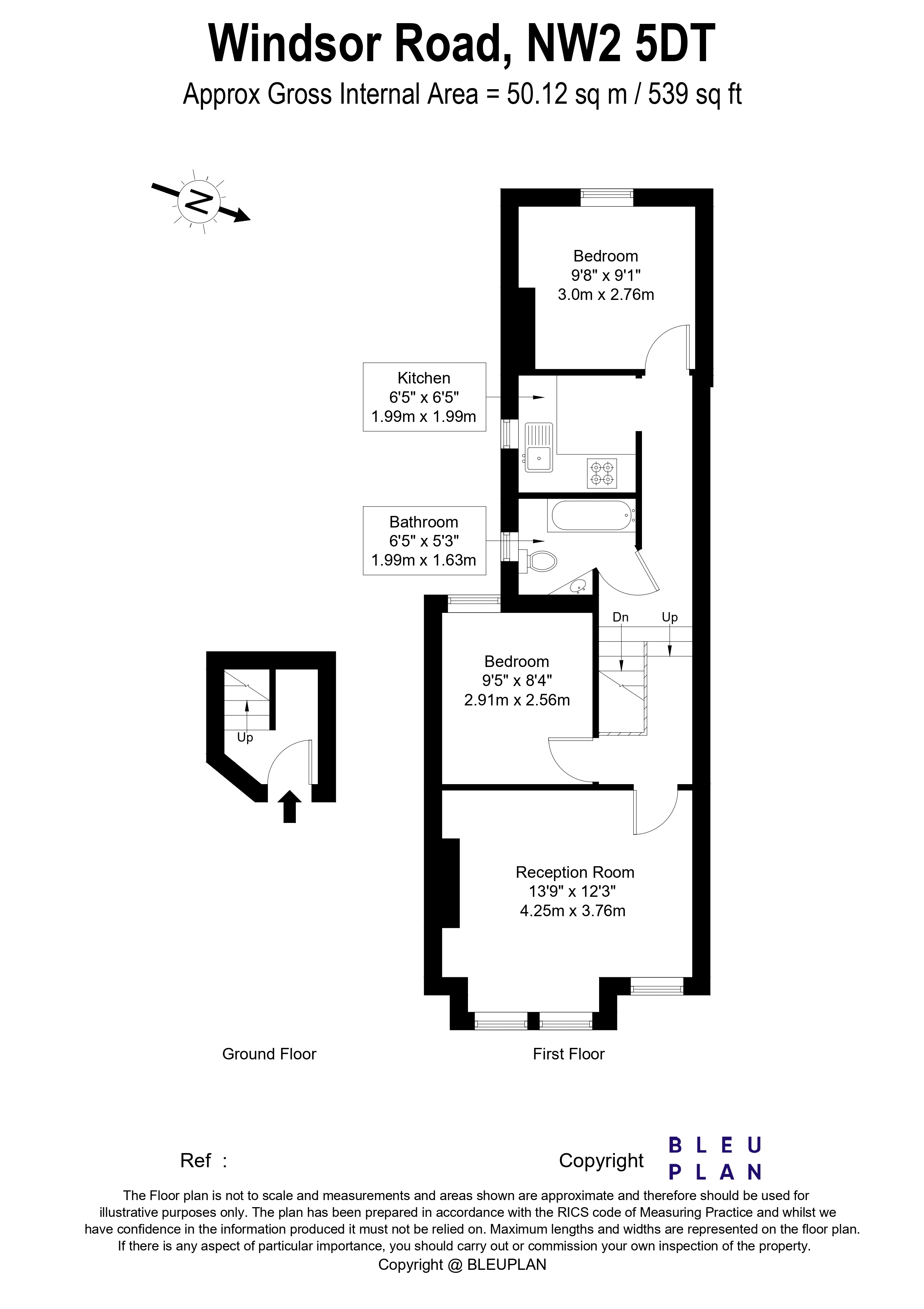 5(b), Windsor Road, Willesden floorplan