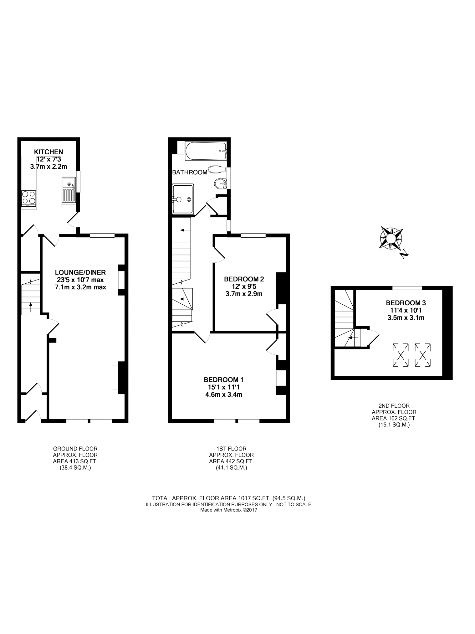3 Bedrooms Terraced house to rent in Moss Street, York YO23