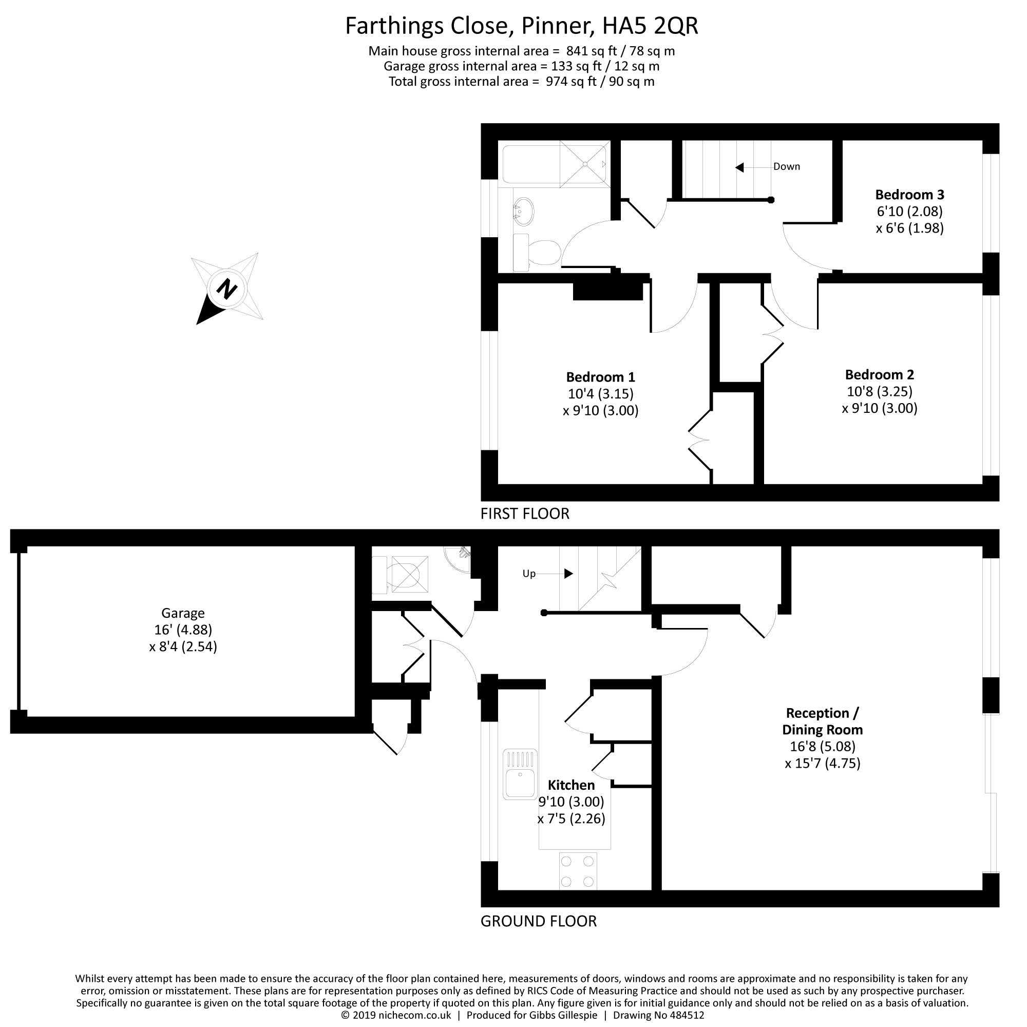 3 Bedrooms Semi-detached house for sale in Farthings Close, Pinner, Middlesex HA5