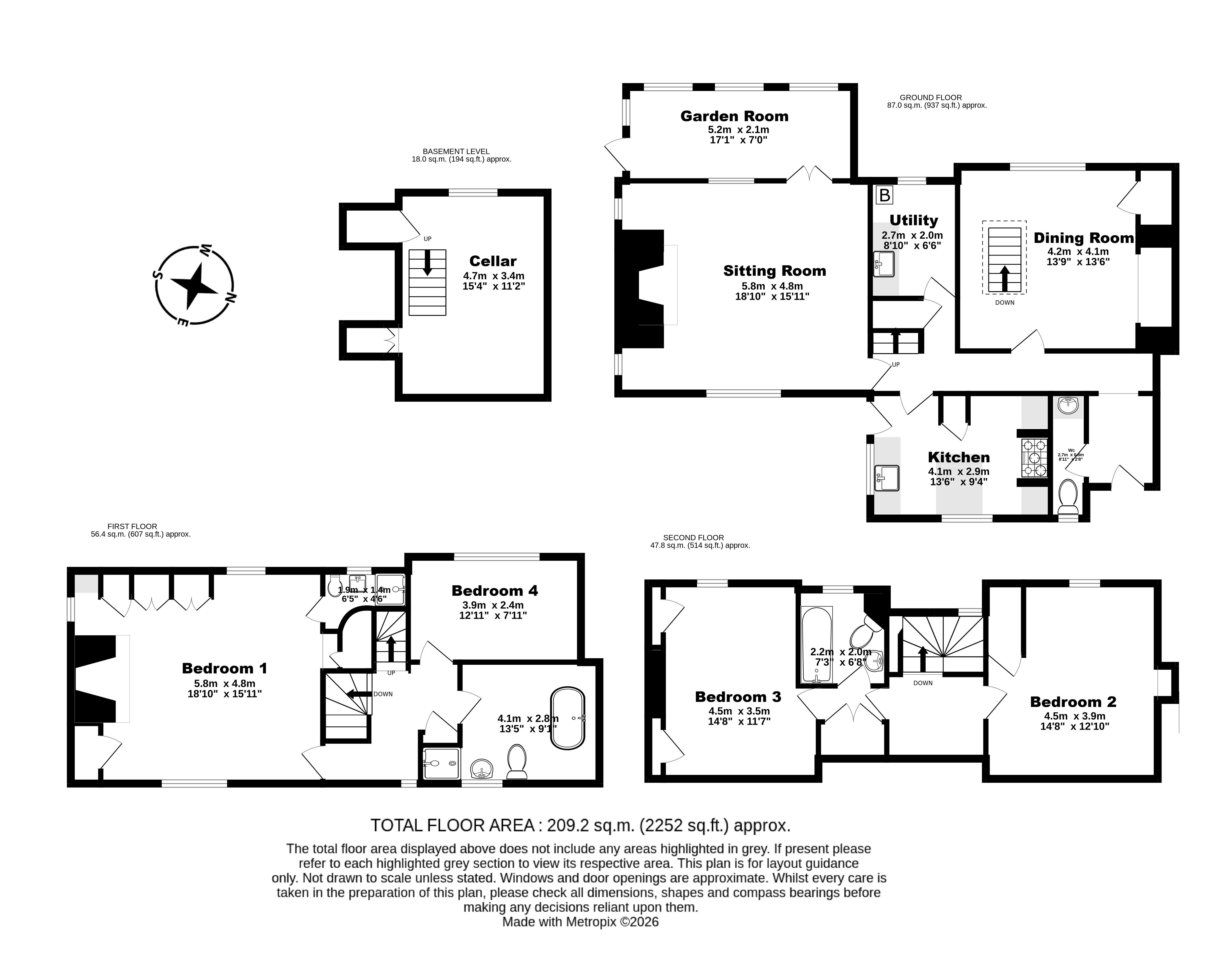 Old Oak Cottage, 113, Mongeham Road, Deal floorplan