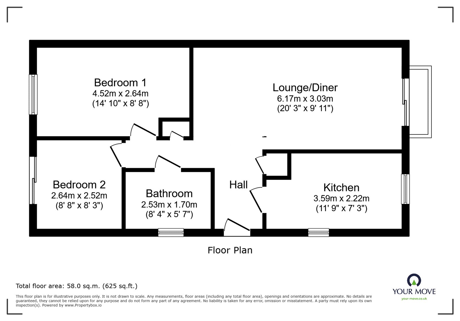 25, Sunningdale Close, South Yorkshire floorplan