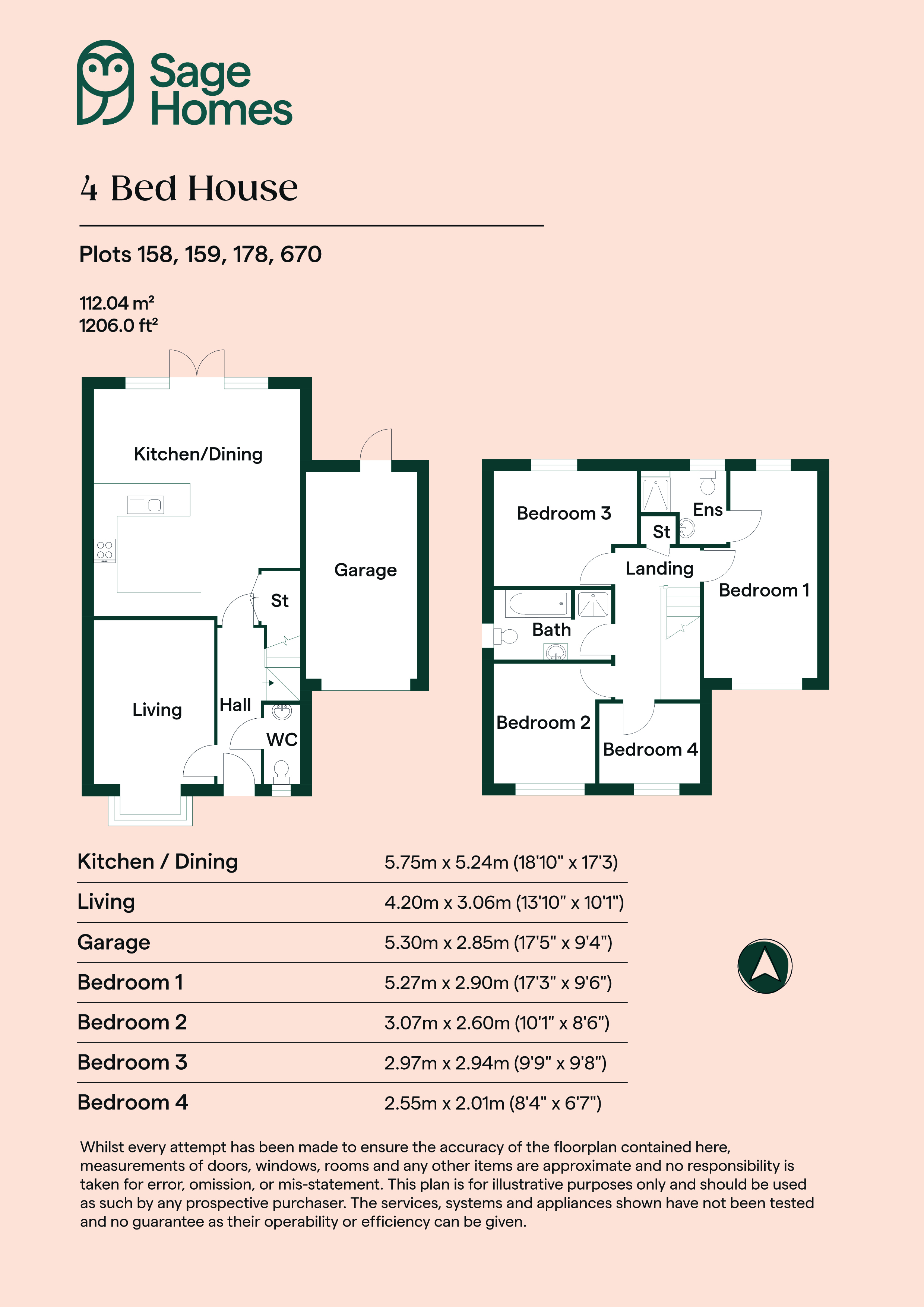 plot 158, Bradway Lane, Drakelow floorplan