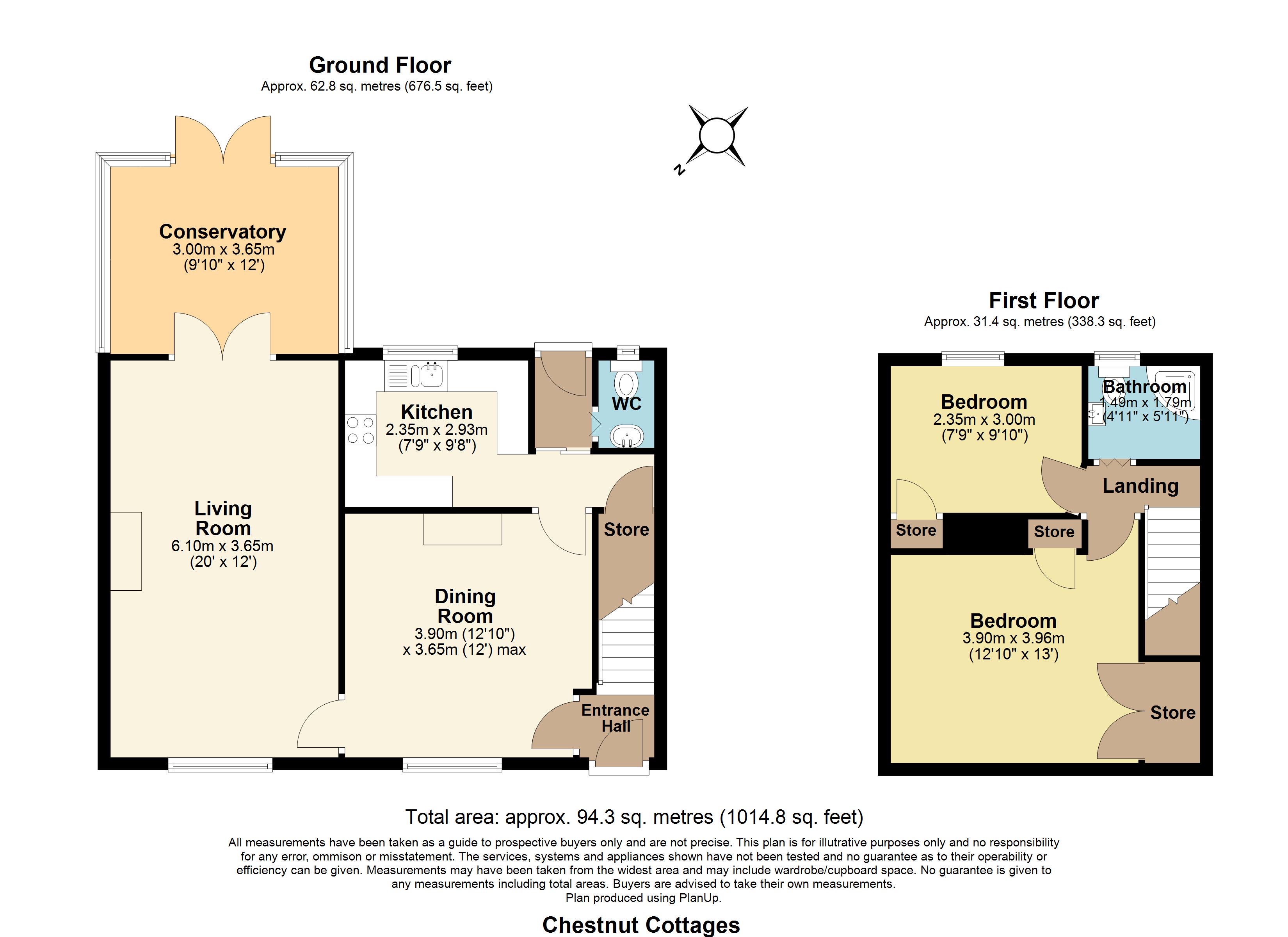 264,, Chestnut Cottages, Shoebury/Gt. Wakering floorplan