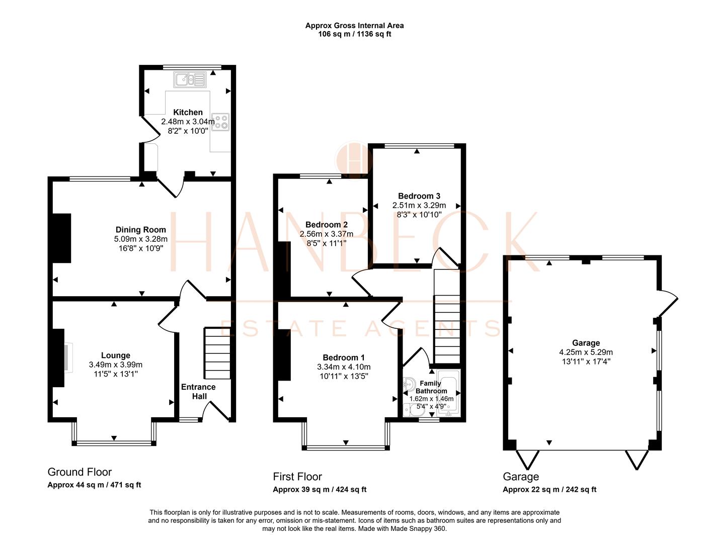 16, Etherington Drive, Hull floorplan