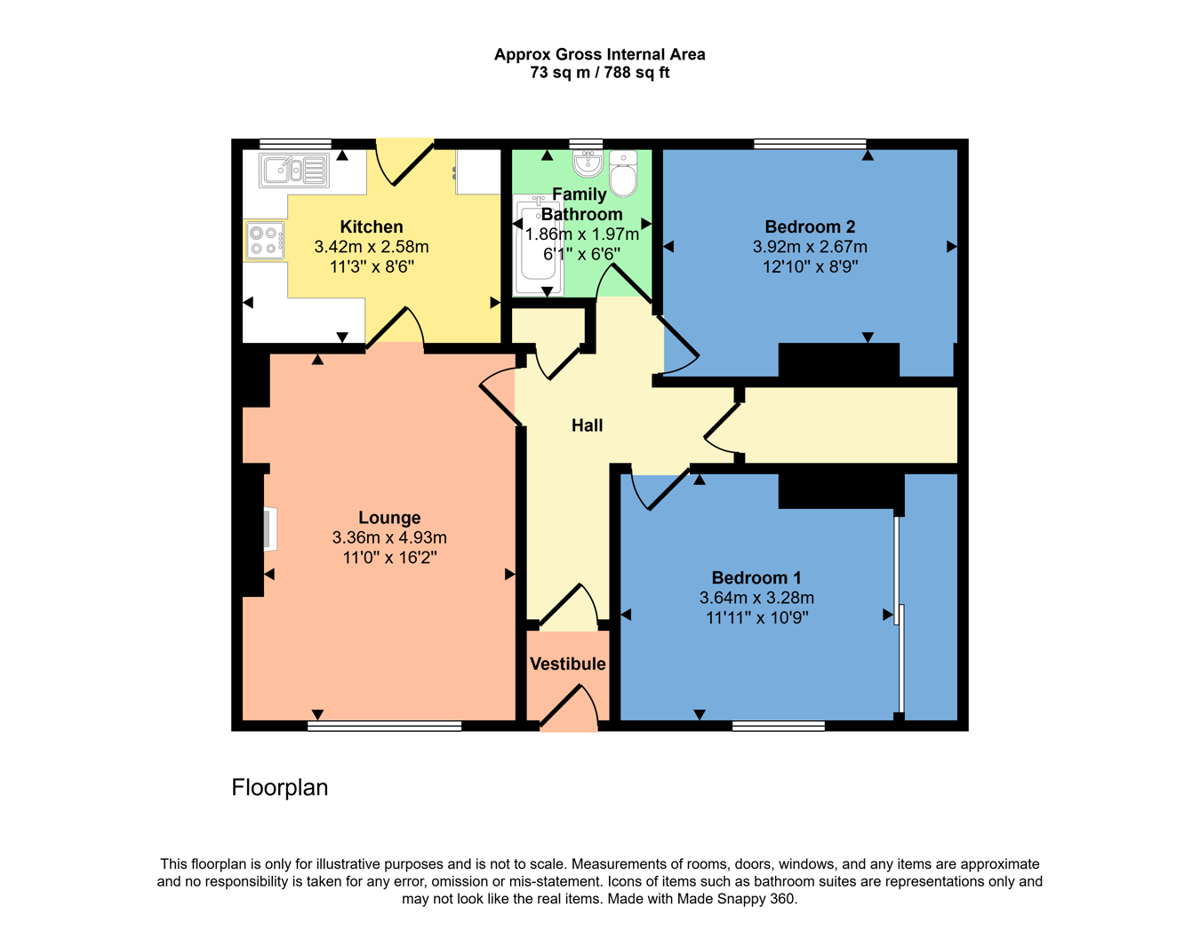 42, Adamson Terrace, Leven floorplan