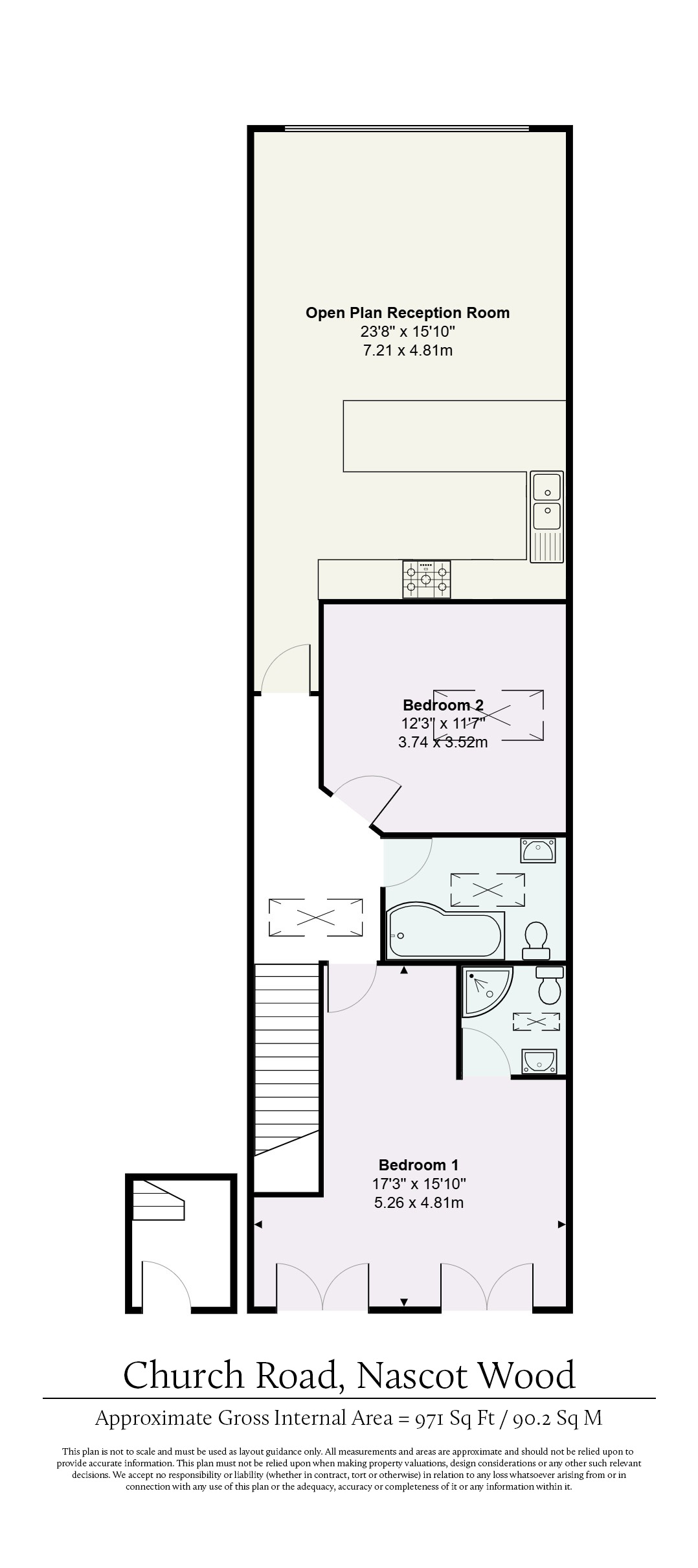 33B,, Church Road, Hertfordshire floorplan