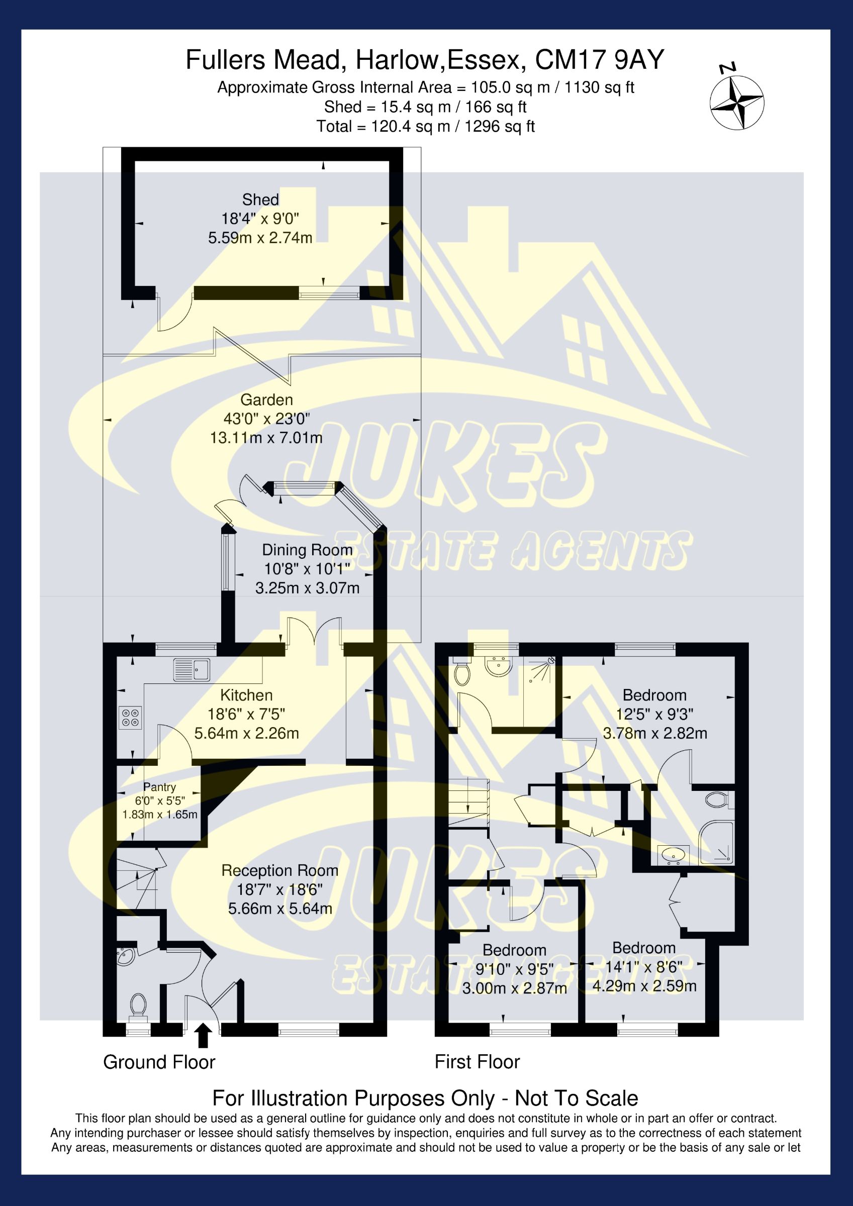 219 Fullers Mead, Harlow floorplan