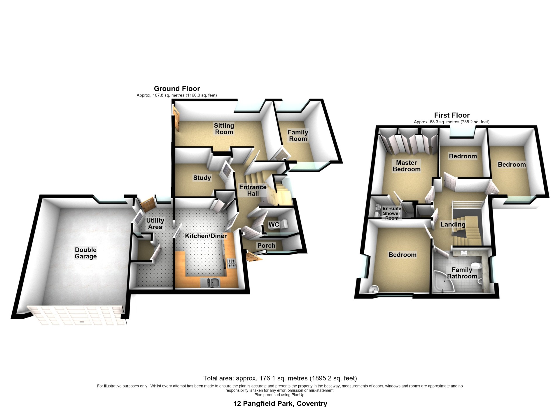 12, Pangfield Park, Coventry floorplan