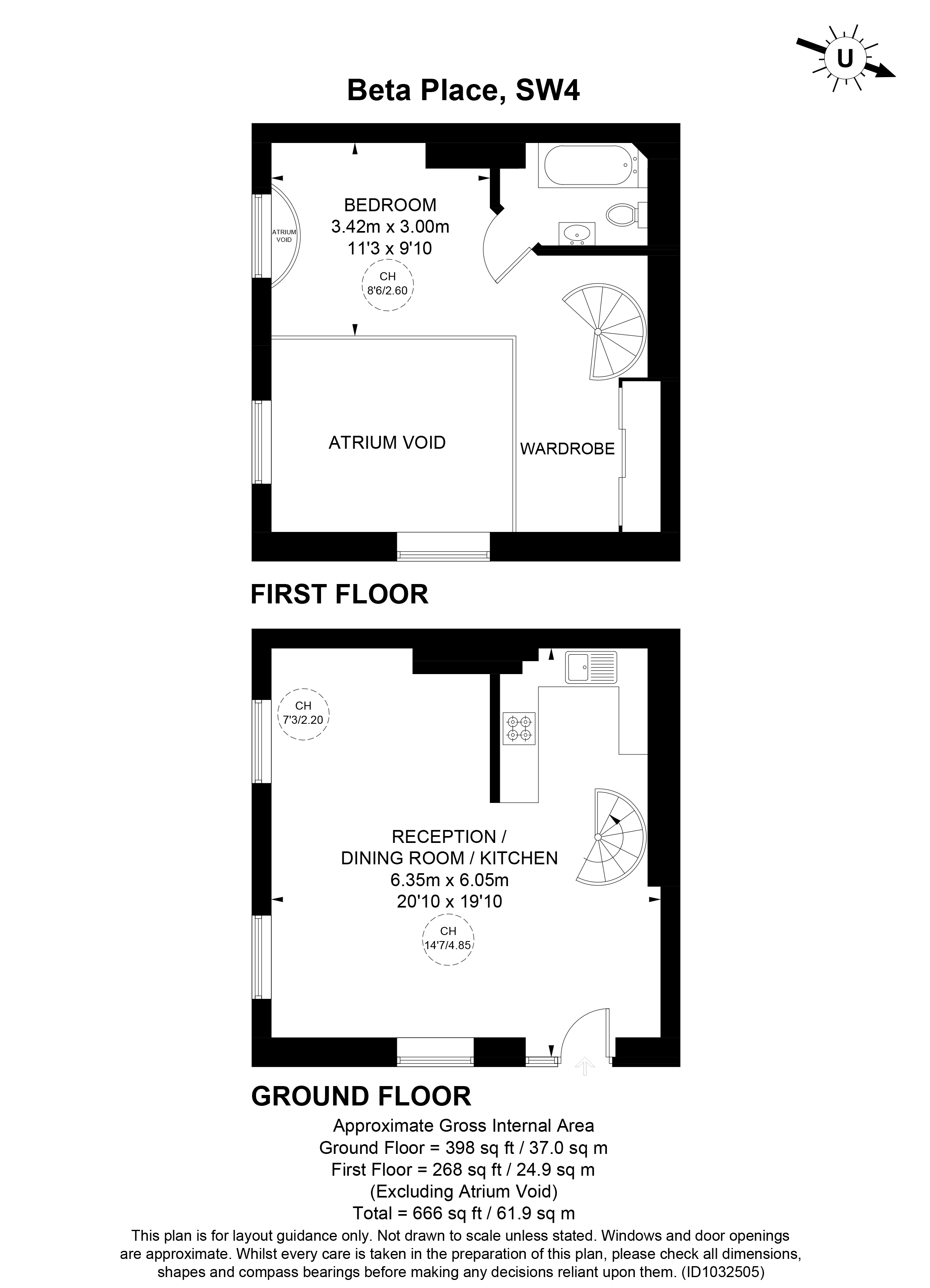 Beta Place, London floorplan