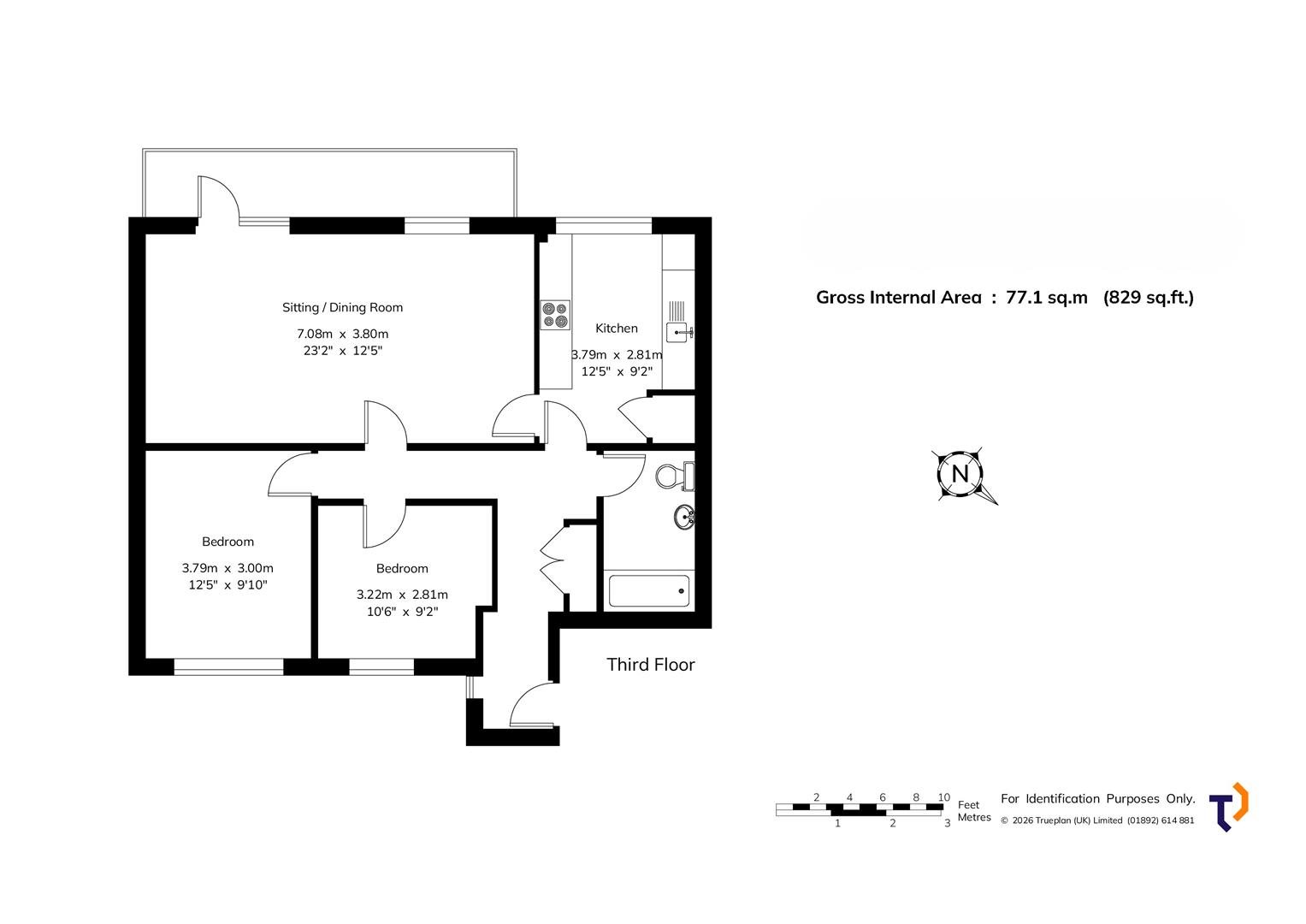 Flat 4, Clarendon House, Sevenoaks floorplan