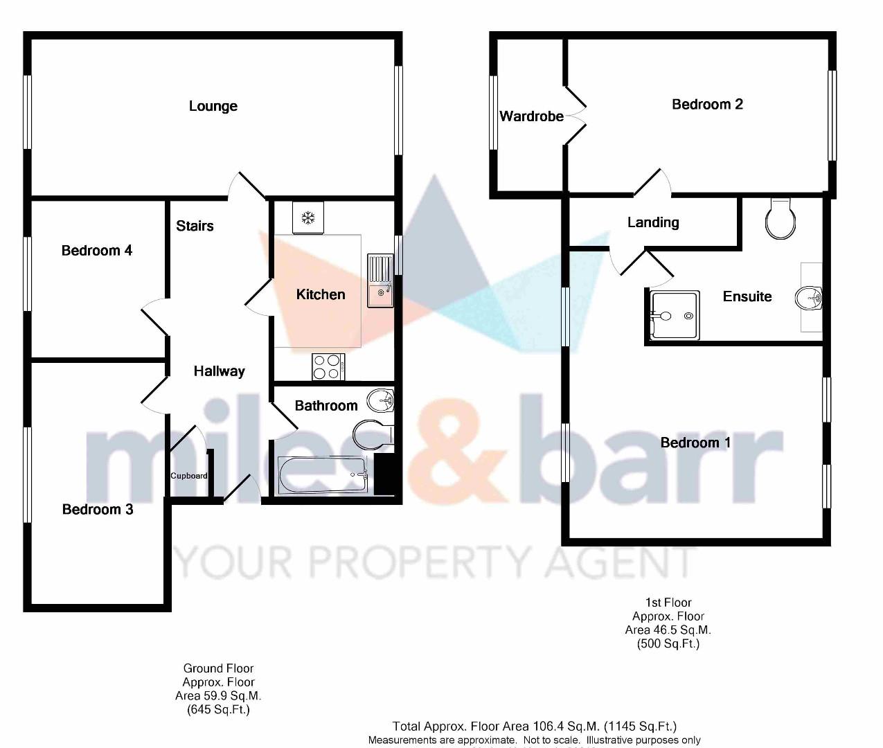 Beach Court, Flat 8,3, Nash Gardens, Broadstairs floorplan