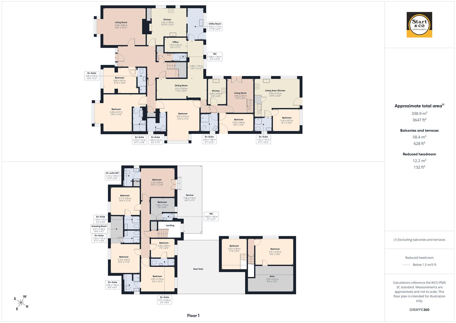 1, Eliot Gardens, Newquay floorplan