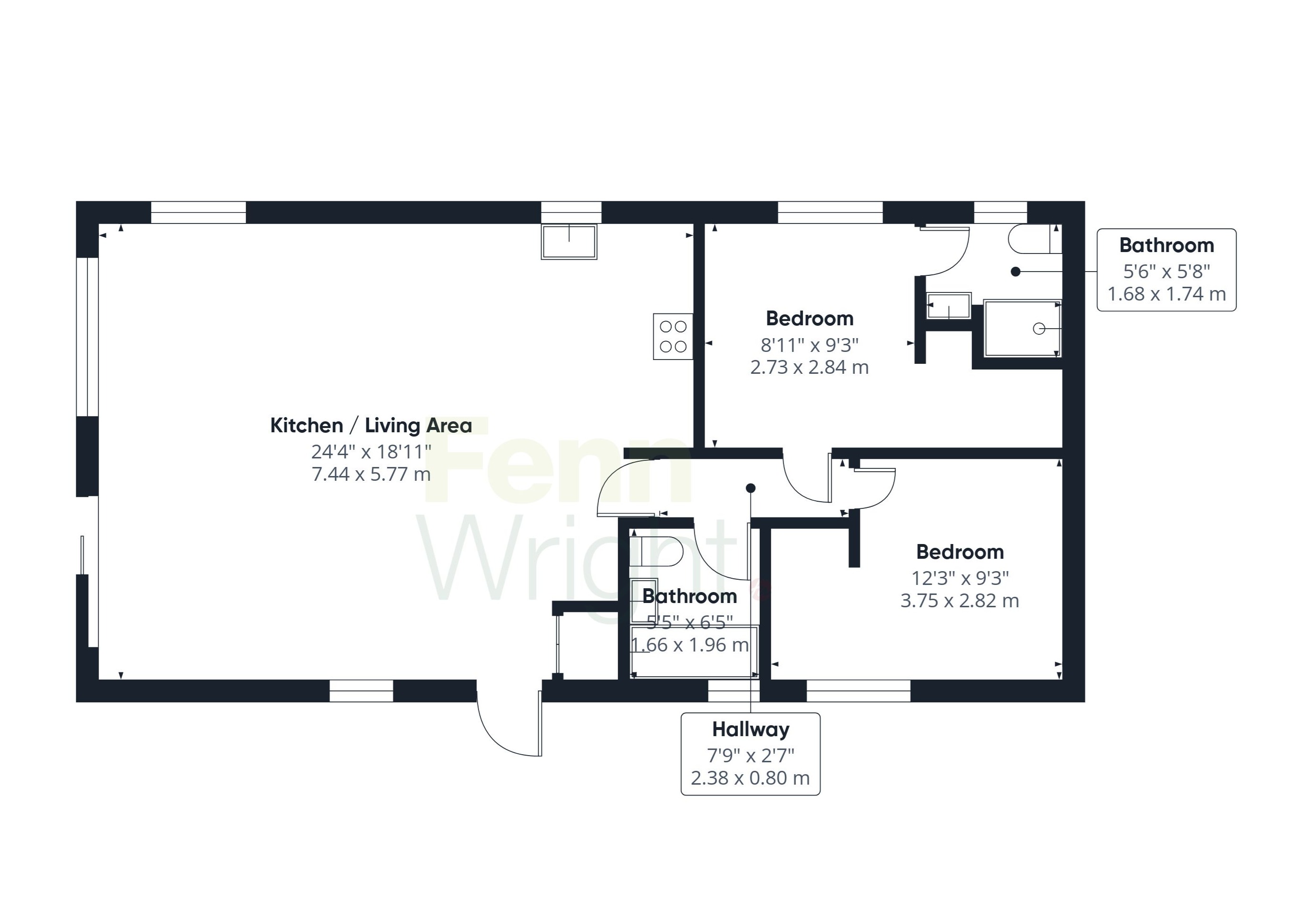 The Horsham,, Suffolk Sands Holiday Park, Suffolk floorplan