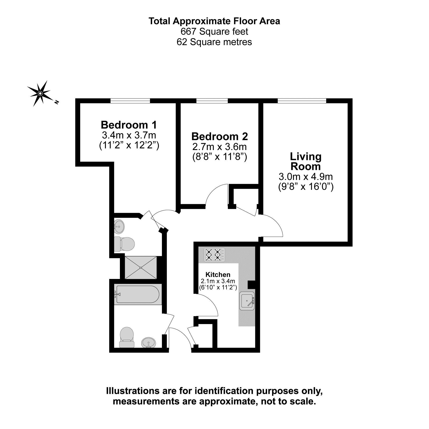 Flat 14 Centrika, Bath Road, Slough floorplan