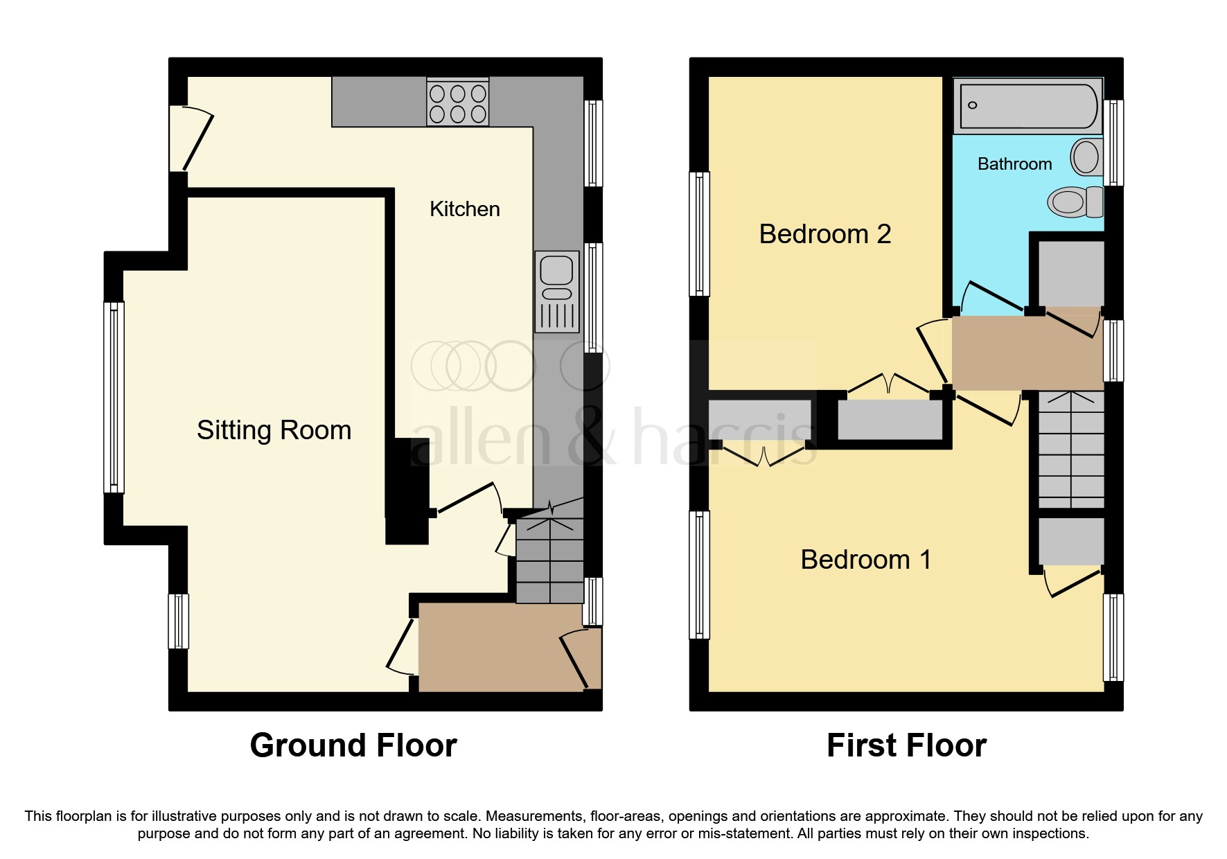 Elm Road, North Colerne, Chippenham SN14, 2 bedroom terraced house for