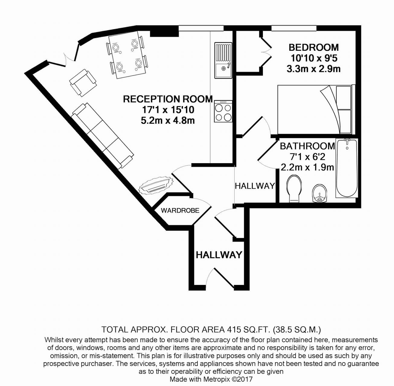 1 Bedrooms Flat to rent in Trentham Court, Victoria Road, North Acton, London, London W3