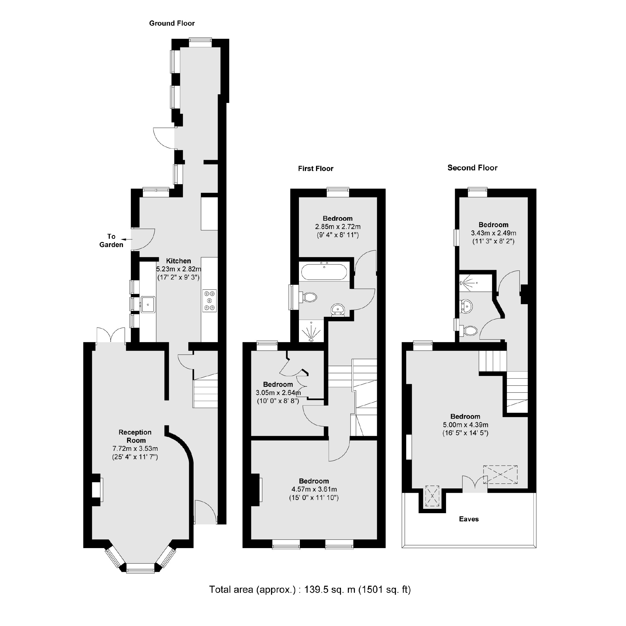 Pemberton Road, East Molesey floorplan