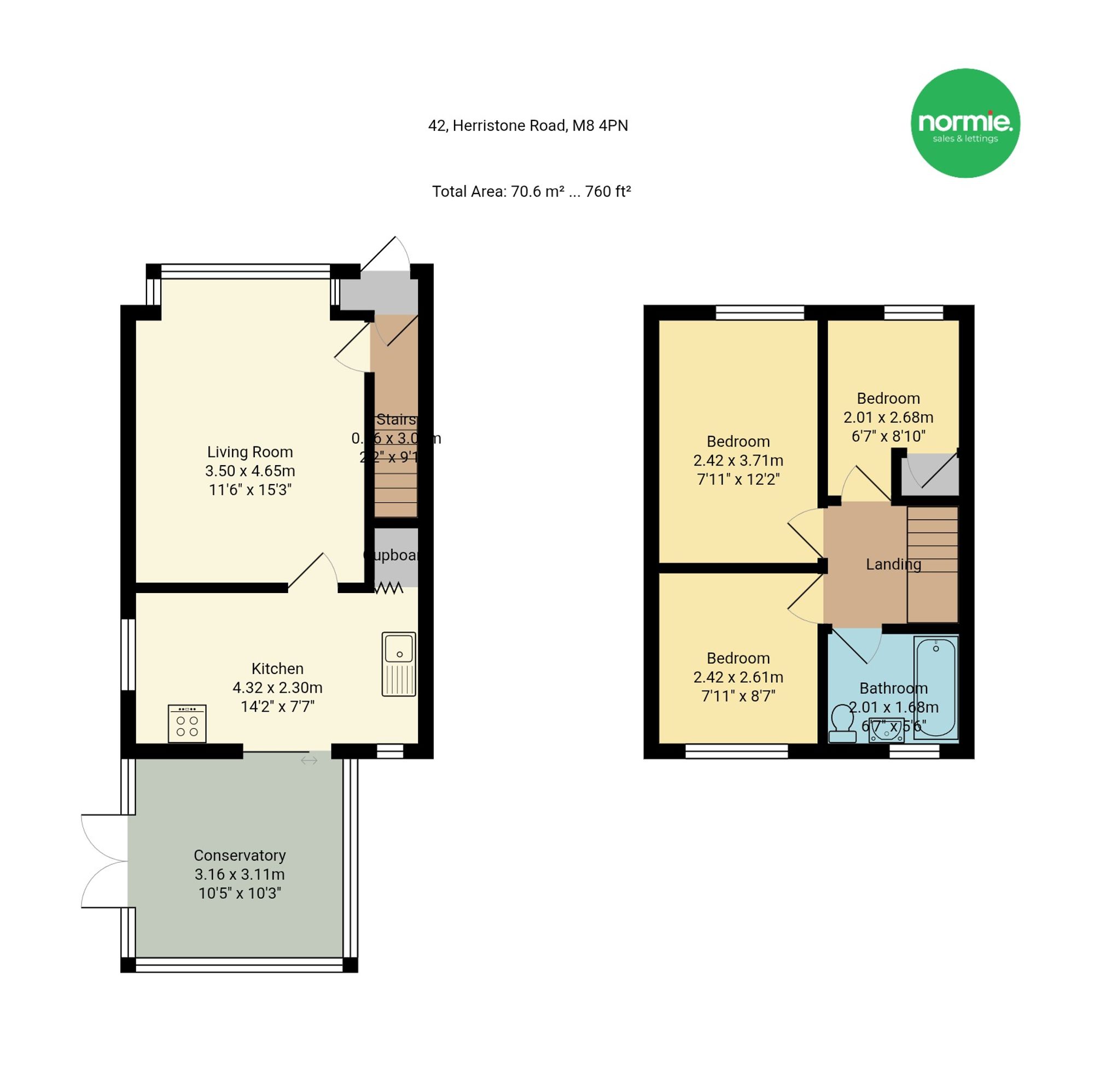 42 Herristone Road, Manchester floorplan