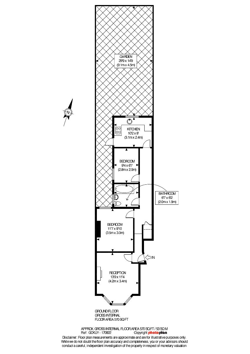 Beresford Road, London N8, 2 bedroom flat for sale 63793995