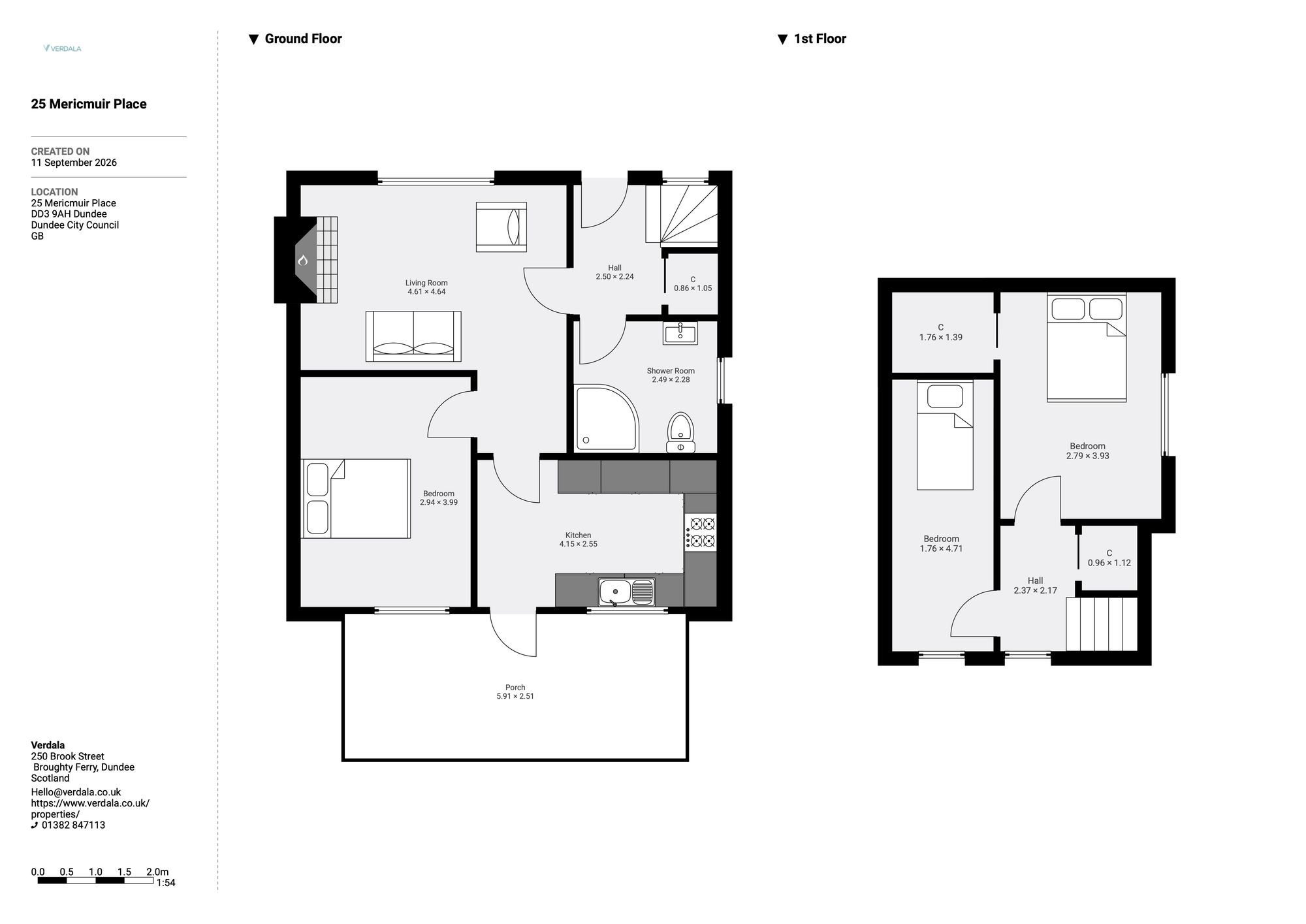 25, Mericmuir Place, Dundee, DD3 floorplan