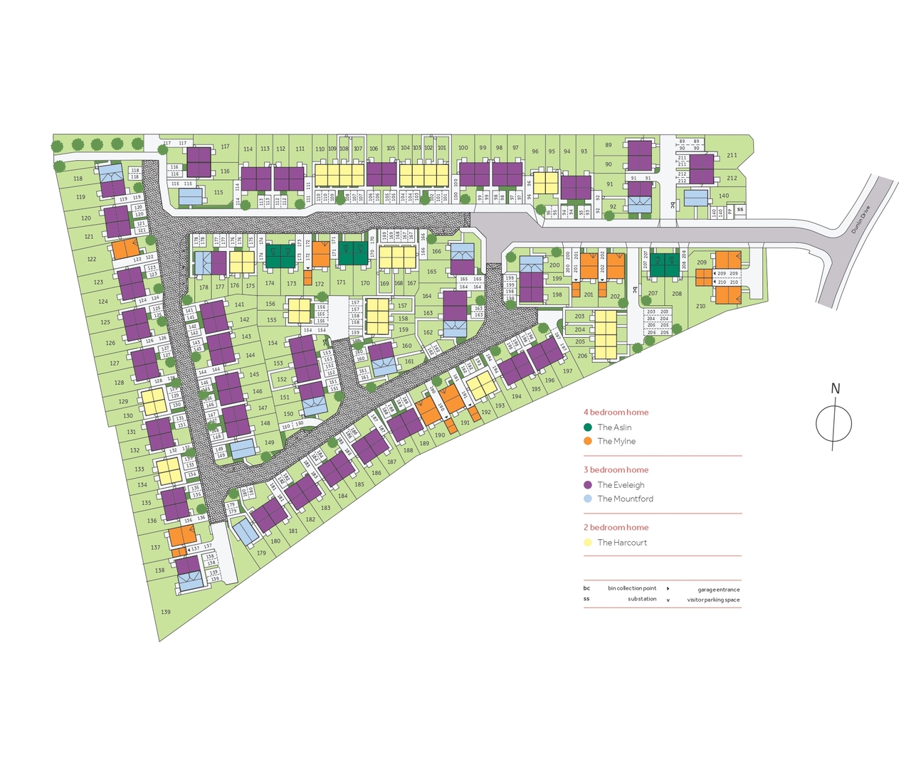 "The Aslin" at Dunlin Drive, Scunthorpe DN16, 4 bedroom town house for