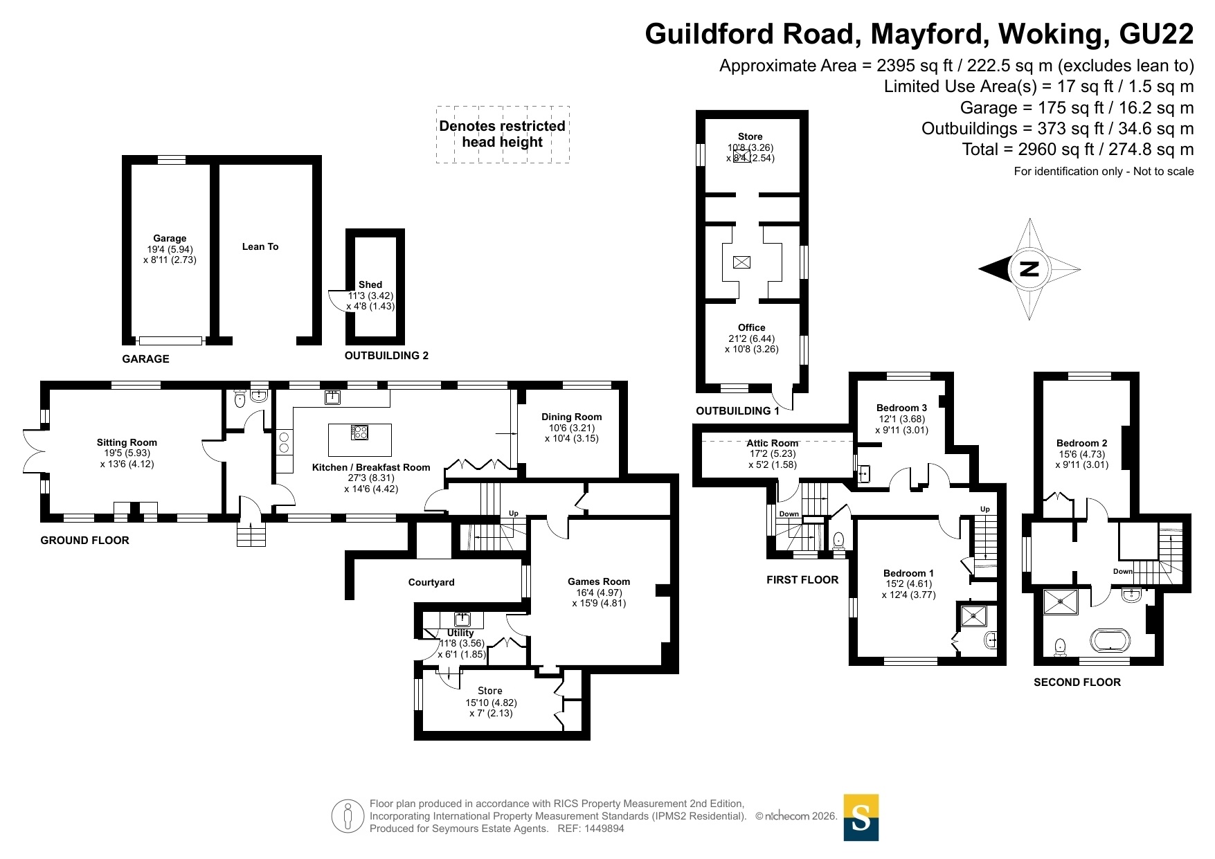 Little Yarrowfield,, Guildford Road, Woking floorplan