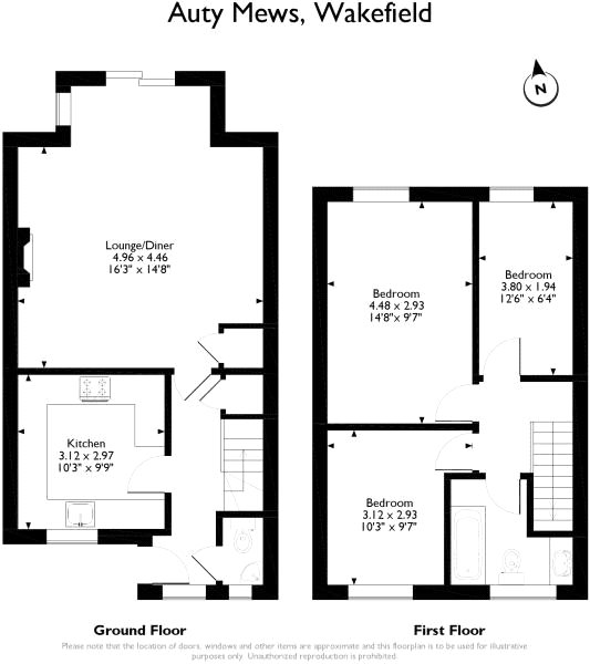 3 Bedrooms Semi-detached house for sale in Auty Mews, Stanley, Wakefield, West Yorkshire WF3