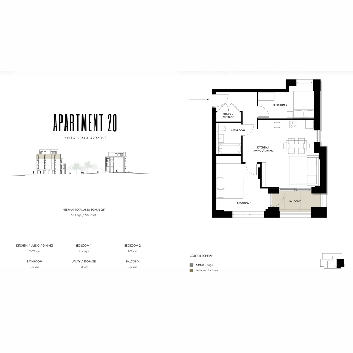 Flat A318, Artscene, East Acton Lane, London floorplan