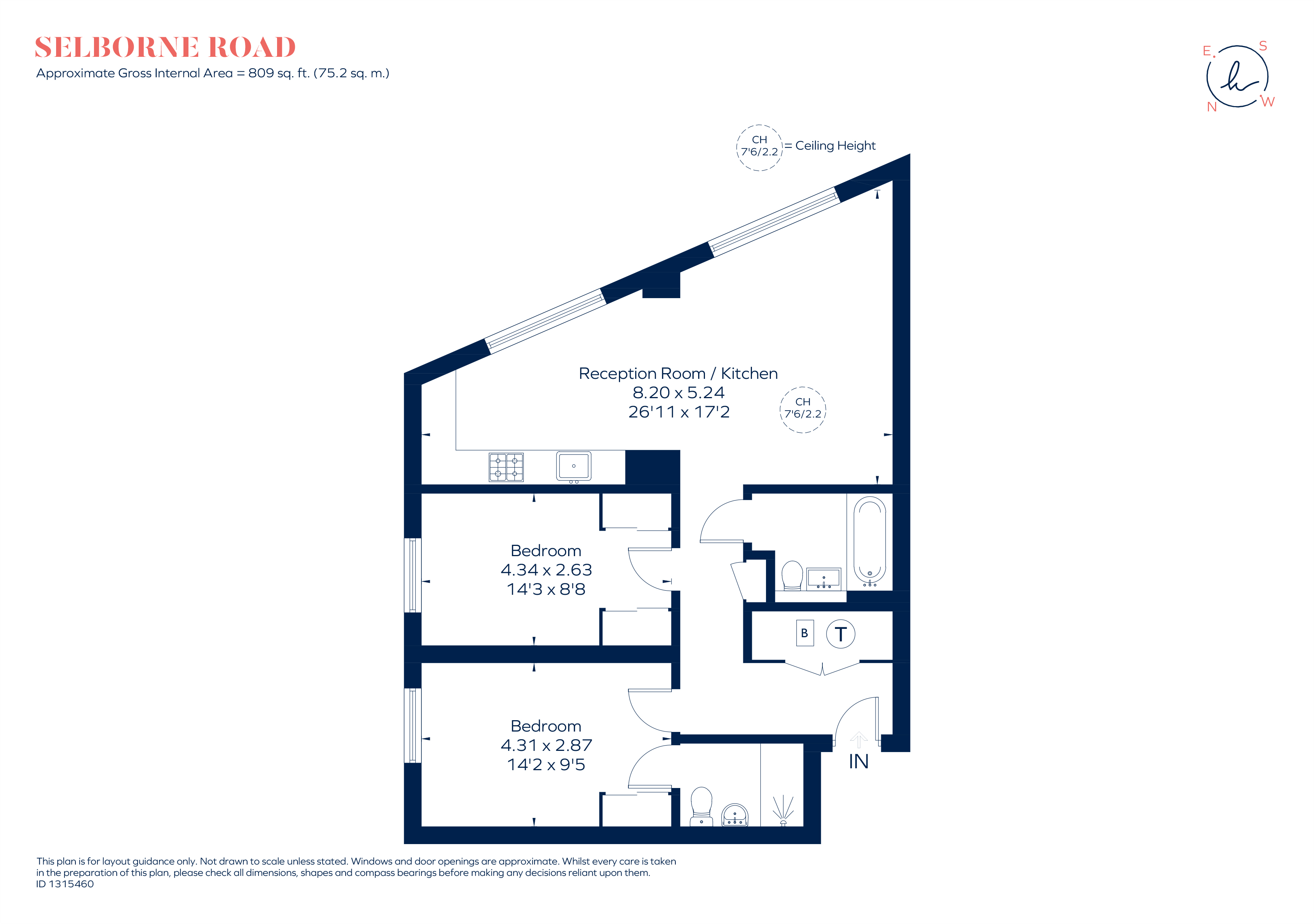 151, The Eades, 11 Selborne Road, London floorplan