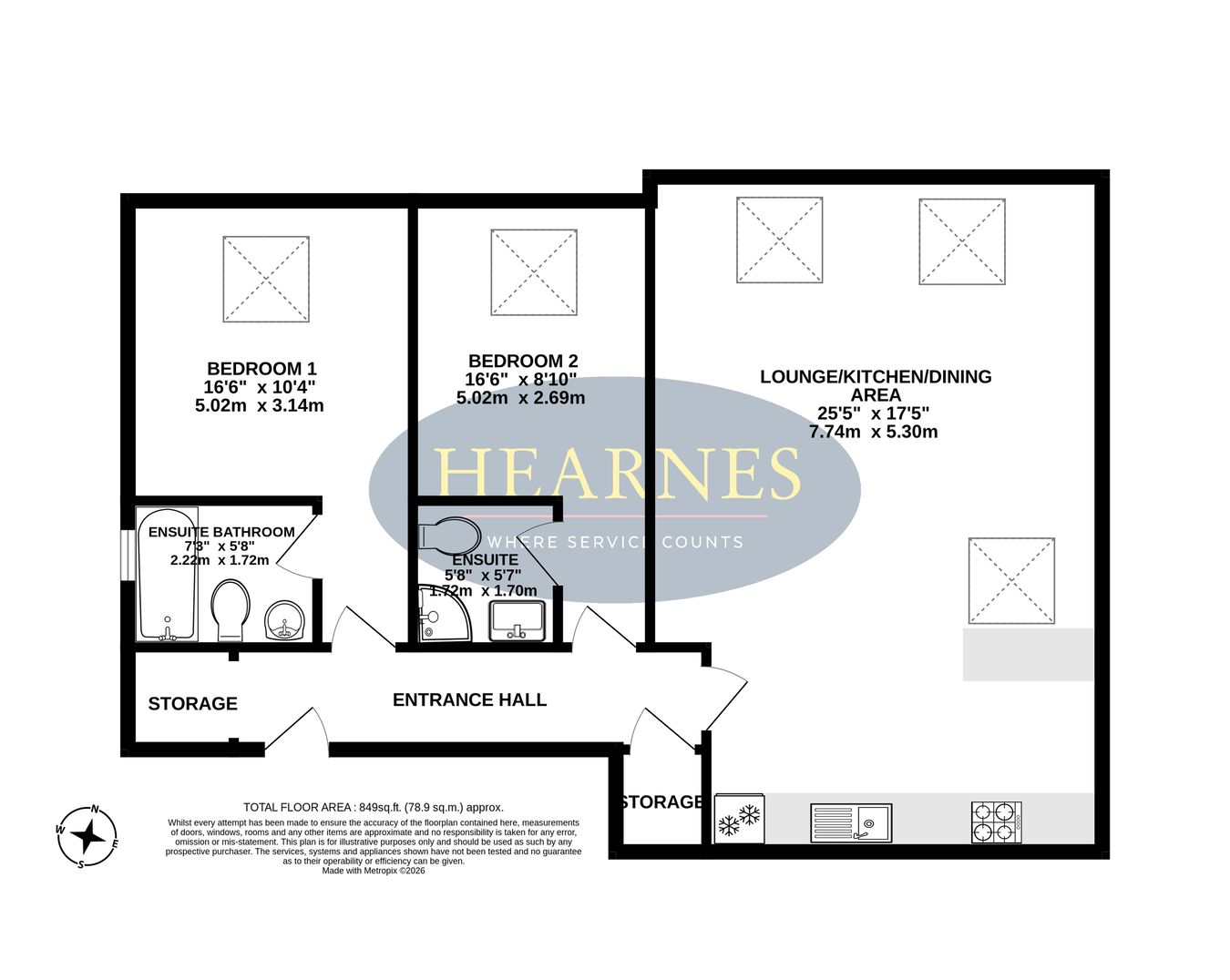 Flat 6 Legacy, Penn Hill Avenue, Poole floorplan