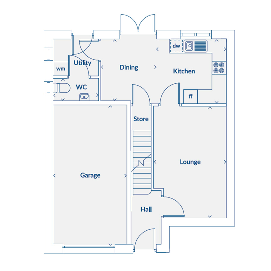 Plot 2, Walsingham Drive, Sandymoor floorplan