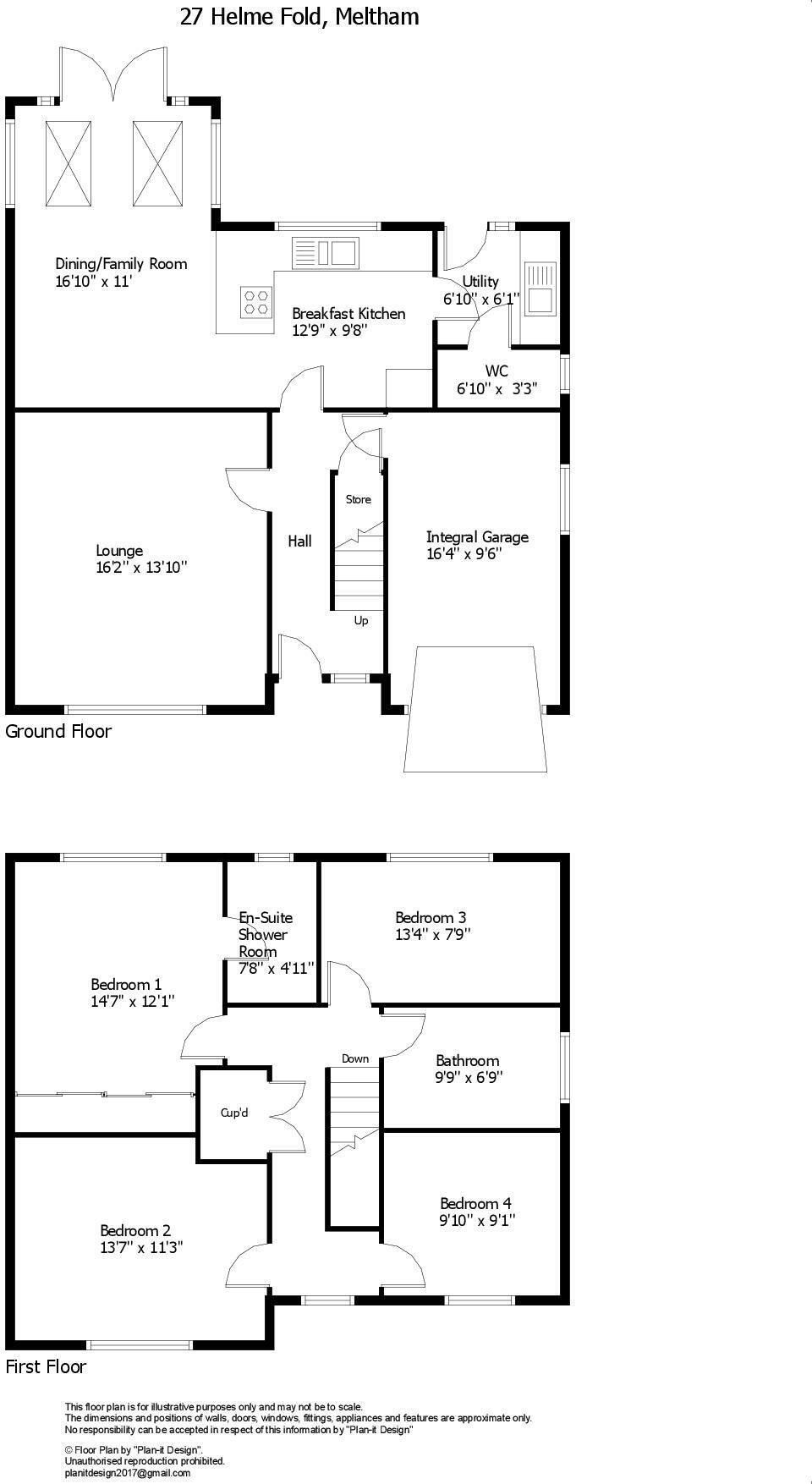 27, Helme Fold, Huddersfield floorplan