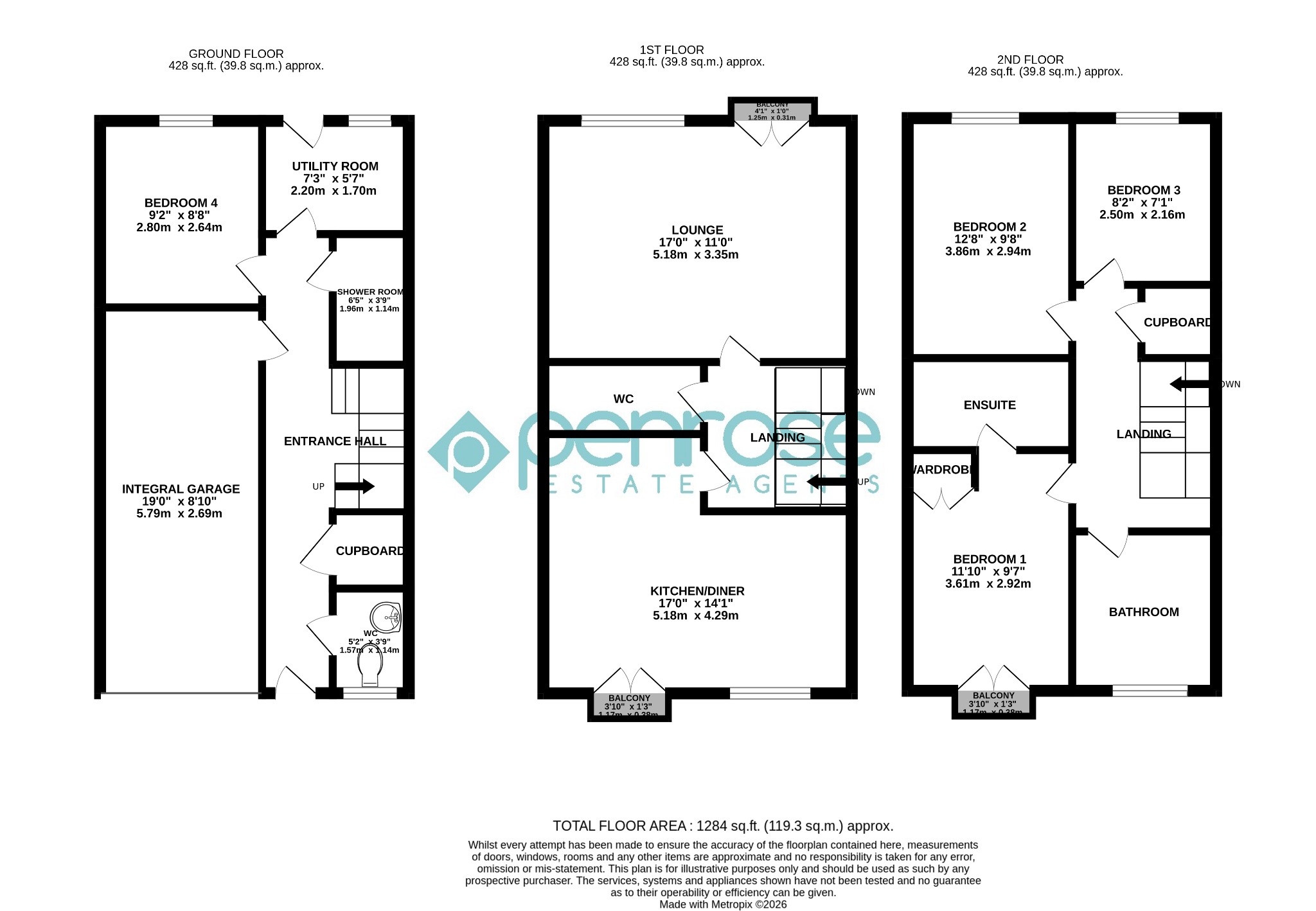 76 Primrose Close, Luton, Bedfordshire floorplan