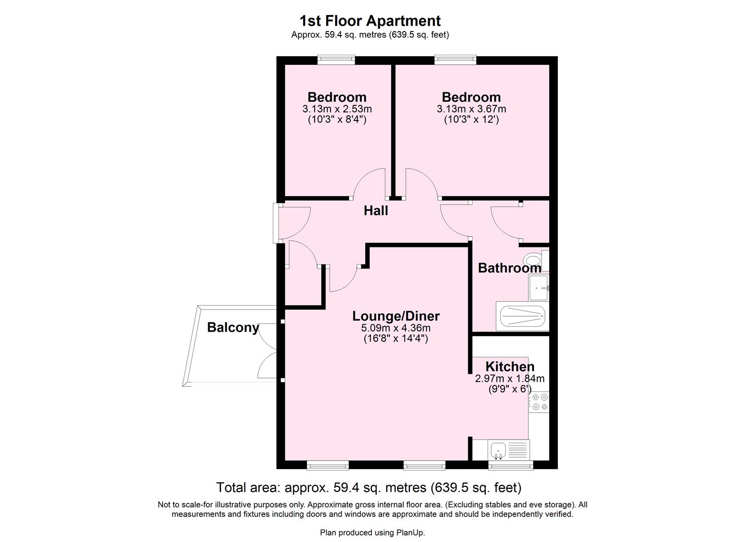 54 Islands House, Dennison Street, York floorplan