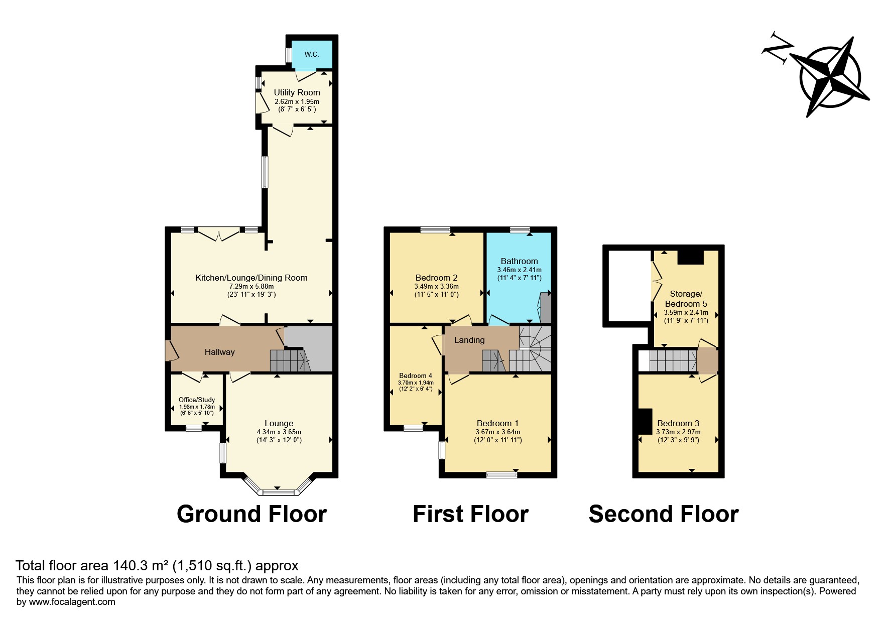 185, Acresford Road, Overseal, Swadlincote floorplan