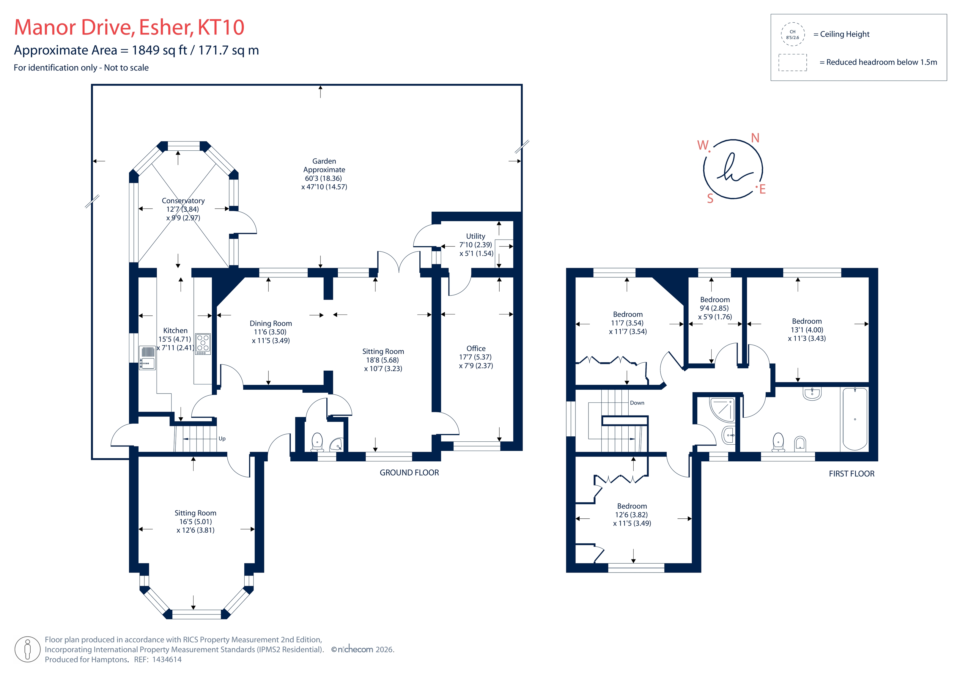 21, Manor Drive, Esher floorplan