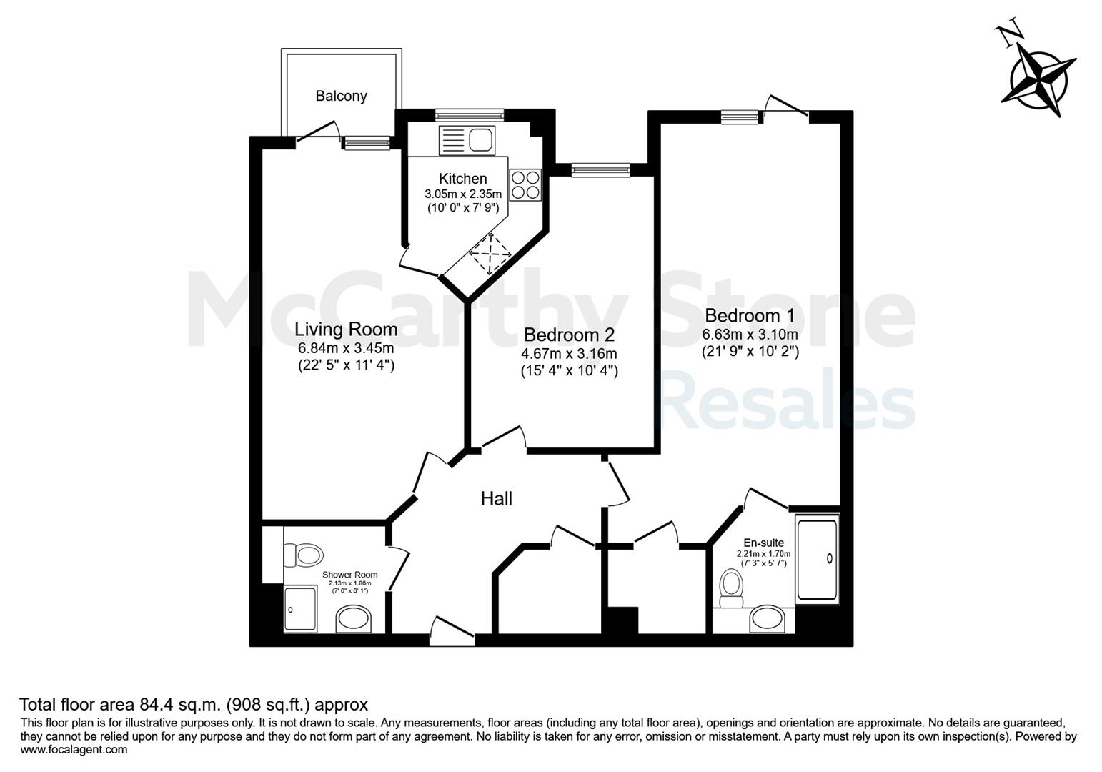 1 Jameson Gate, 3 Portobello High Street, Edinburgh floorplan