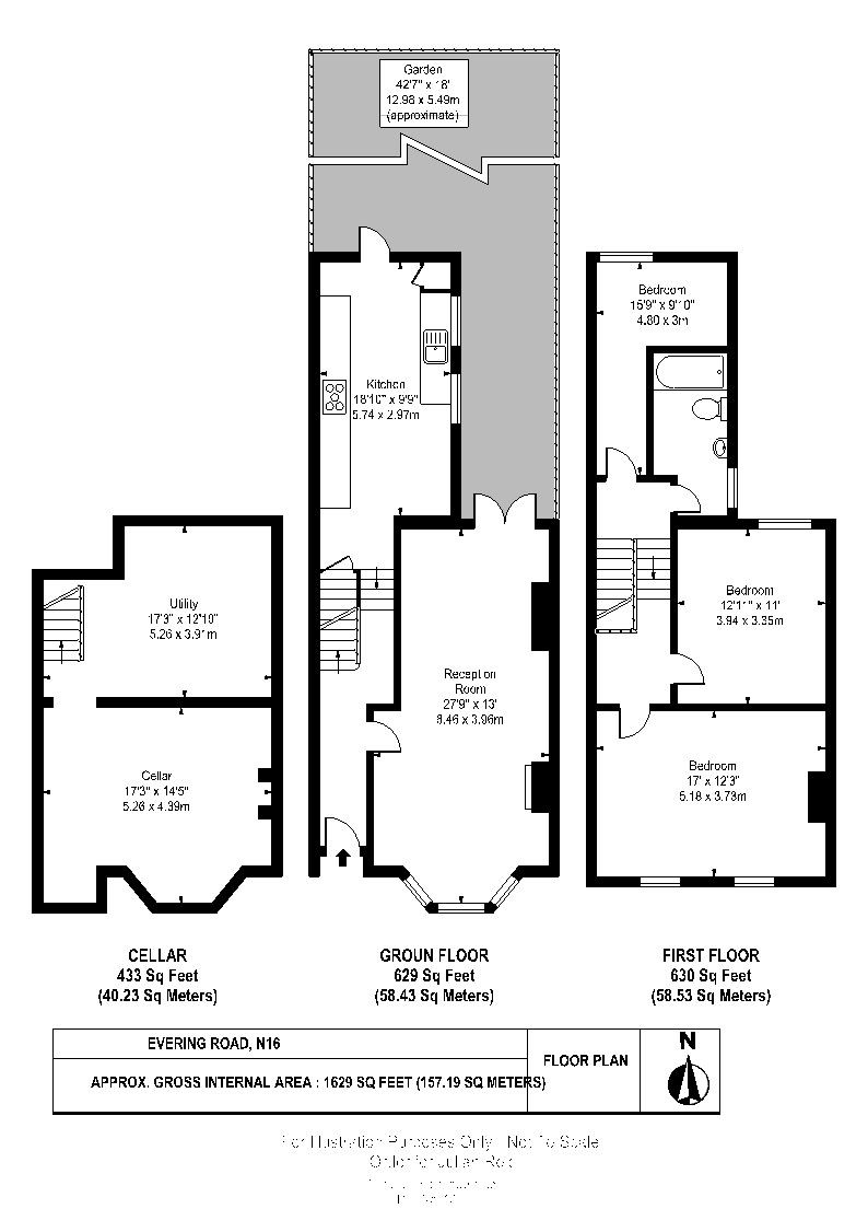 11, Evering Road, London floorplan