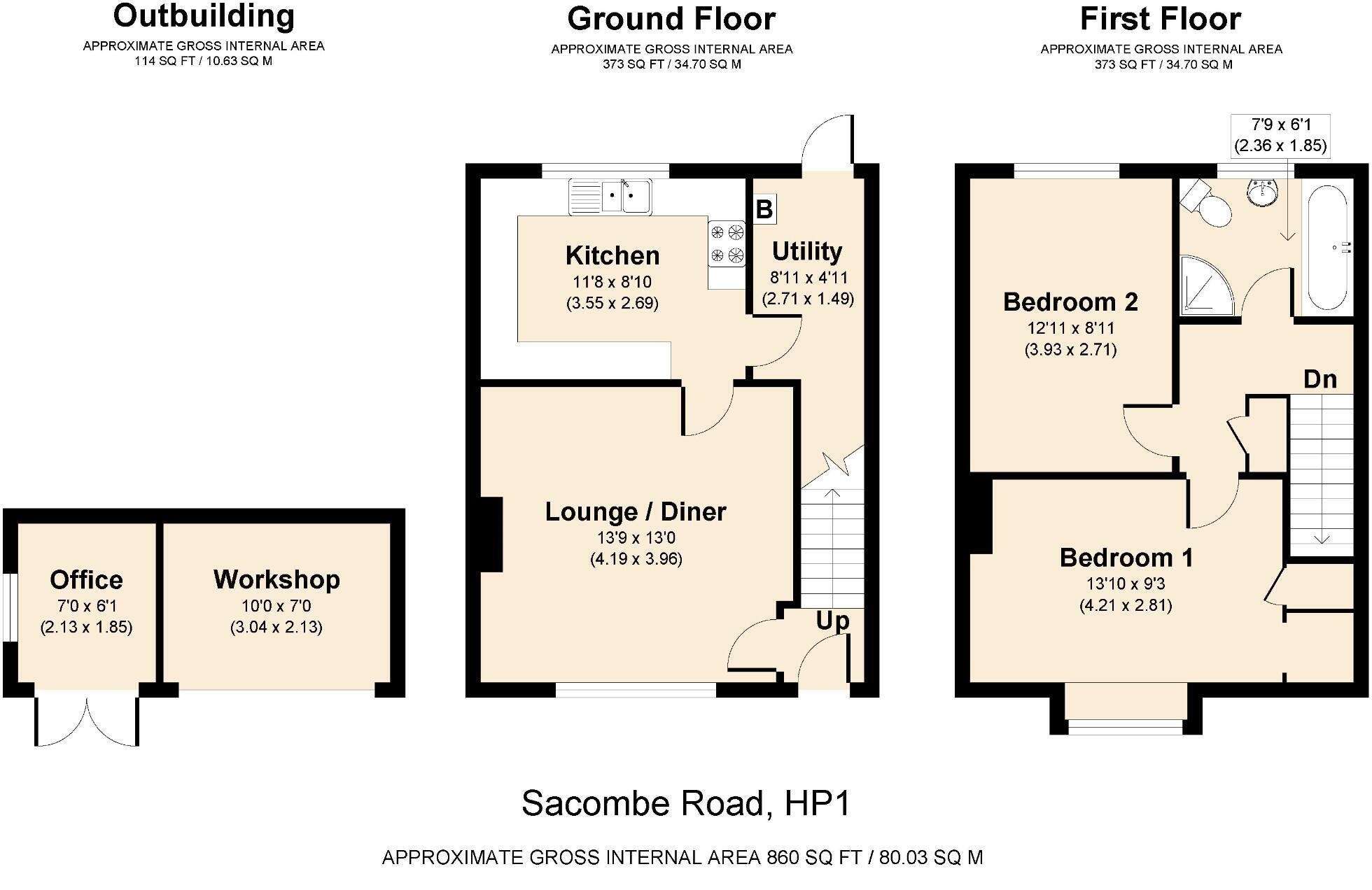 11 Sacombe Road, Hemel Hempstead, hemel hempstead floorplan